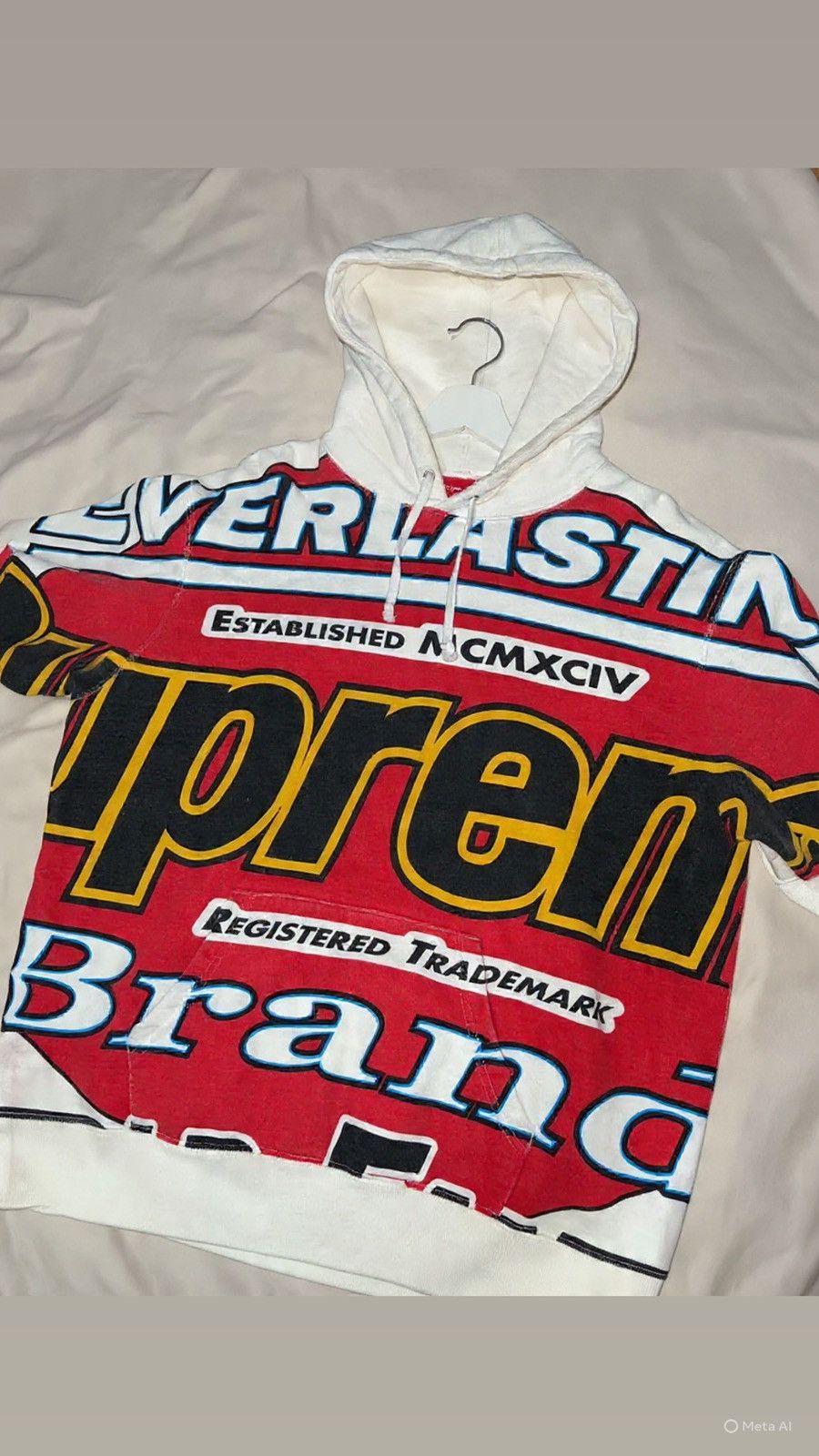 Everlast × Supreme SUPREME EVERLASTING HOODED SWEATSHIRT S Size US S / EU 44-46 / 1 - 7 Thumbnail