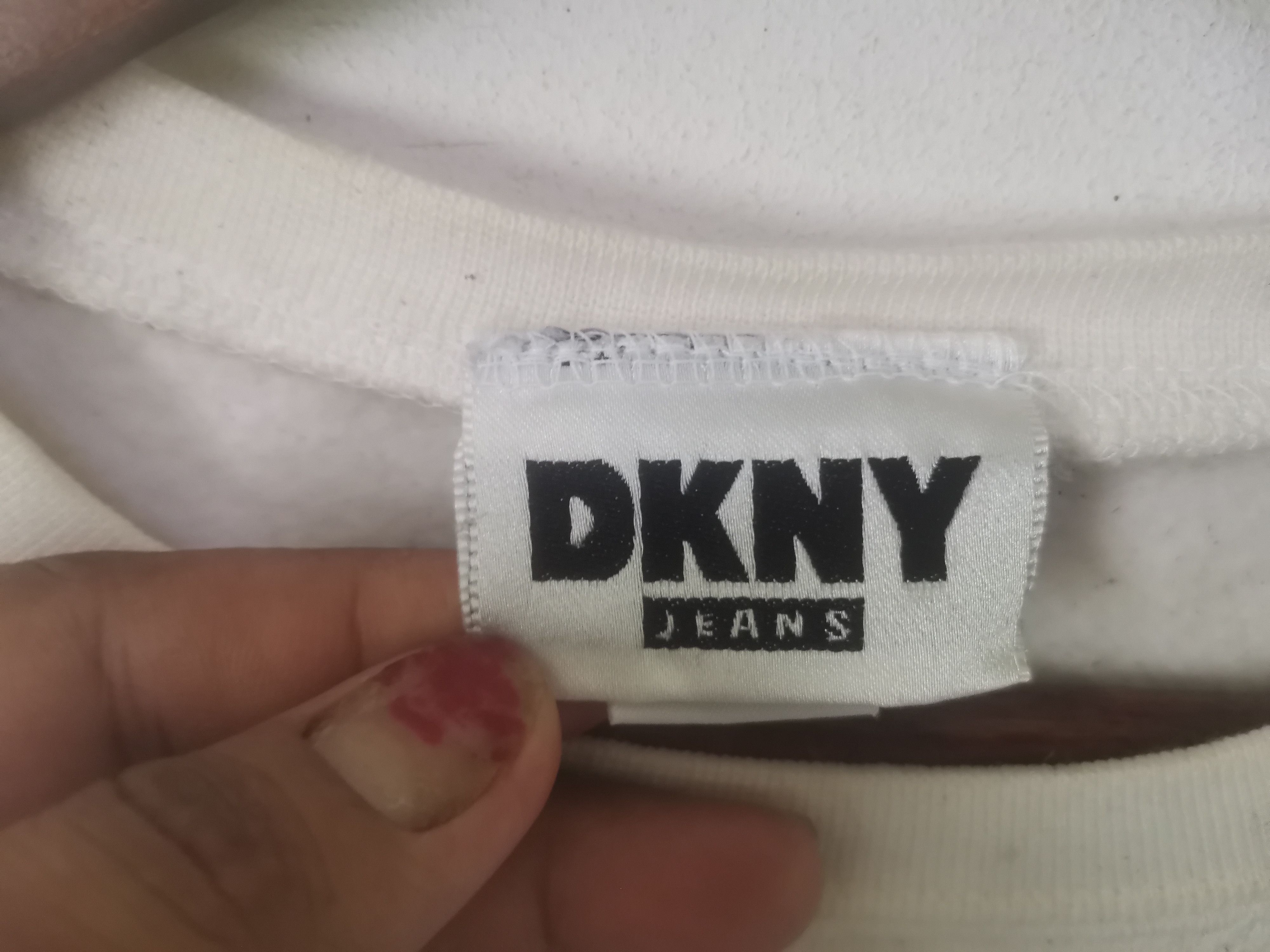 DKNY × Vintage Rare vintage DKNY sweatshirt white colour Size US XL / EU 56 / 4 - 3 Thumbnail