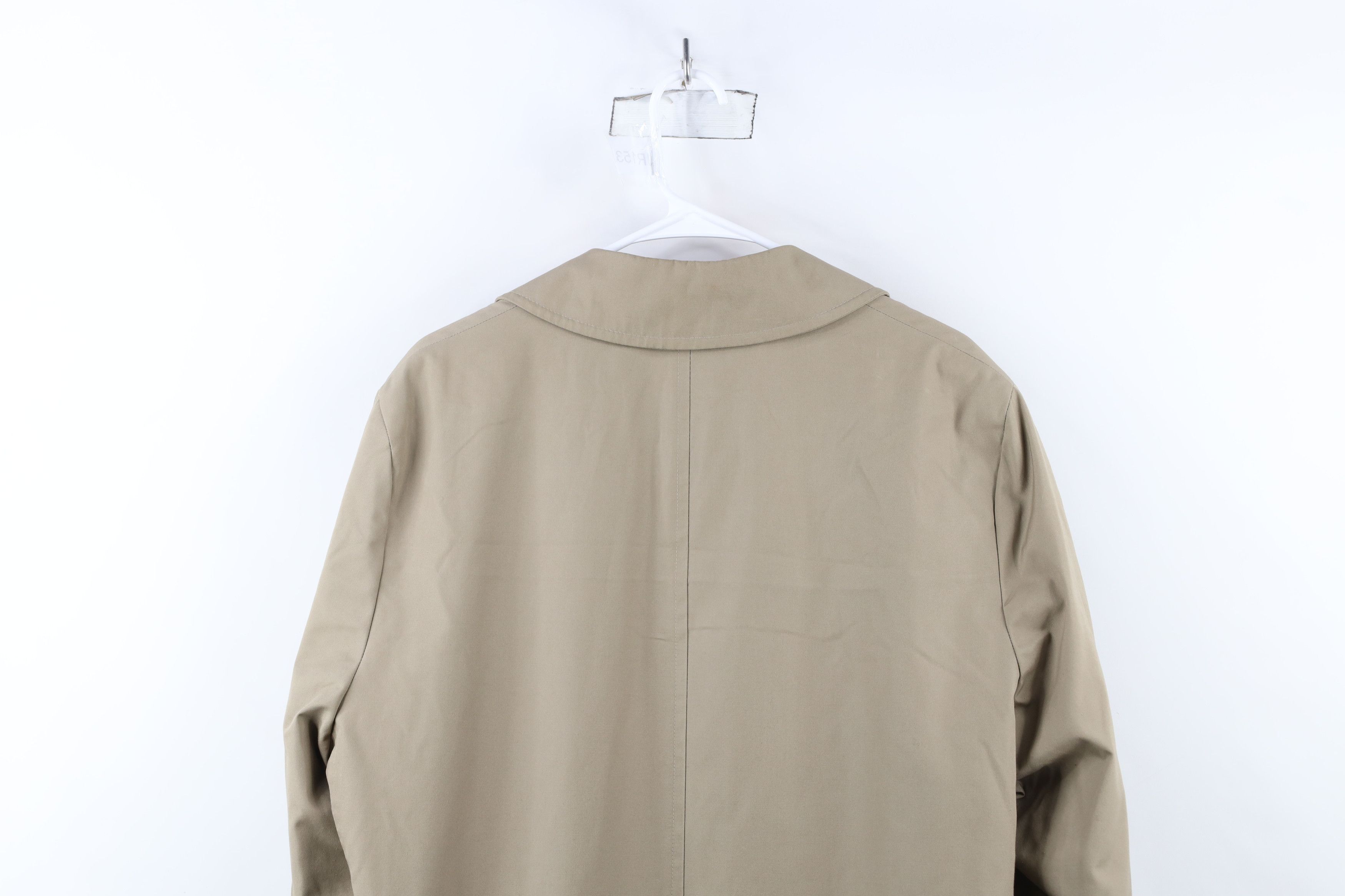 Vintage Vintage 90s Streetwear Lined Trench Coat Rain Jacket Beige Size US L / EU 52-54 / 3 - 15 Thumbnail