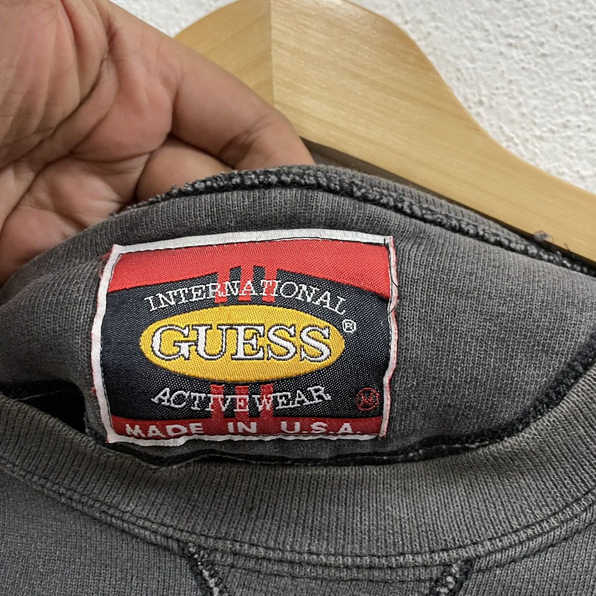 Guess × Vintage 🔥Vintage 90s Guess Embroidered Big Spellout Sweatshirts Size US M / EU 48-50 / 2 - 10 Thumbnail