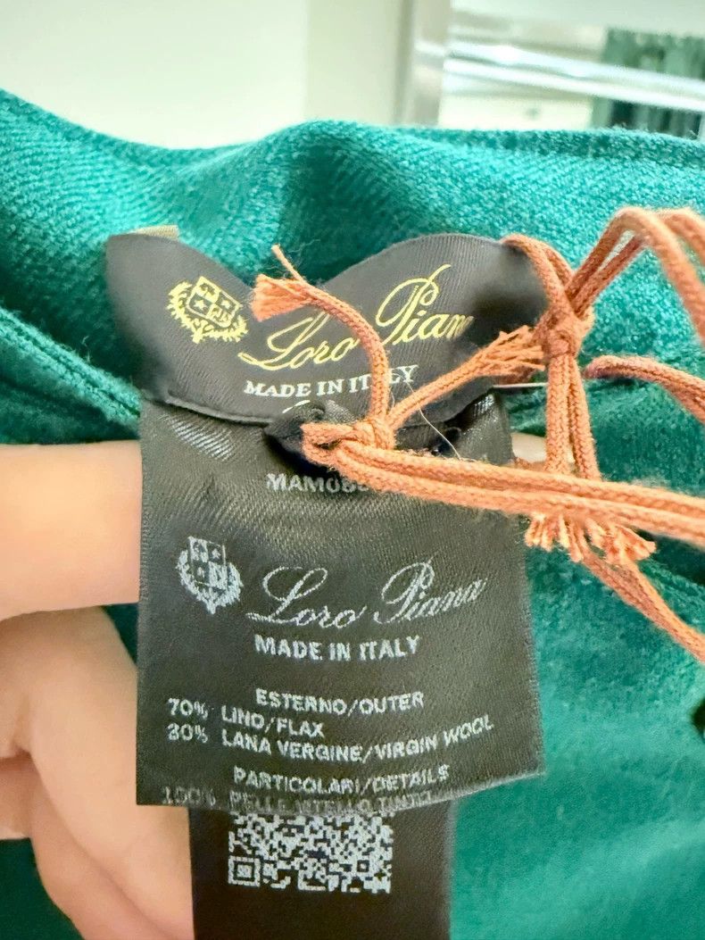 Loro Piana LORO PIANA sizeS Ms.Green skirt linen mixed with first cut Size 24" / US 00 / IT 34 - 6 Thumbnail