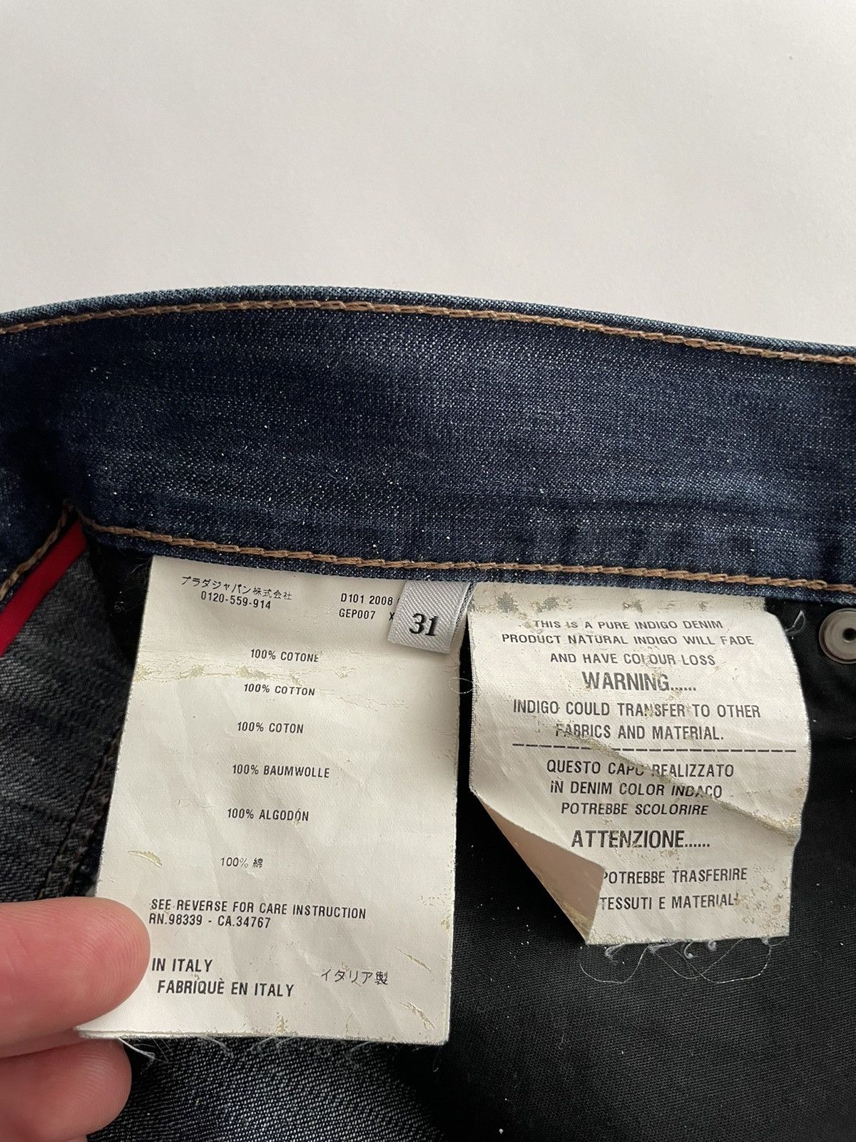 Prada Prada 2000’s Bootcut Indigo Denim Jeans Size US 31 - 7 Thumbnail