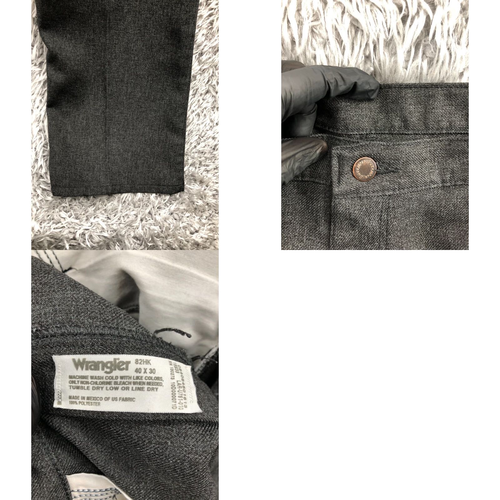 Wrangler Wrangler 82HK Chino Pants Mens Size 40x30 Black Size US 40 / EU 56 - 8 Thumbnail