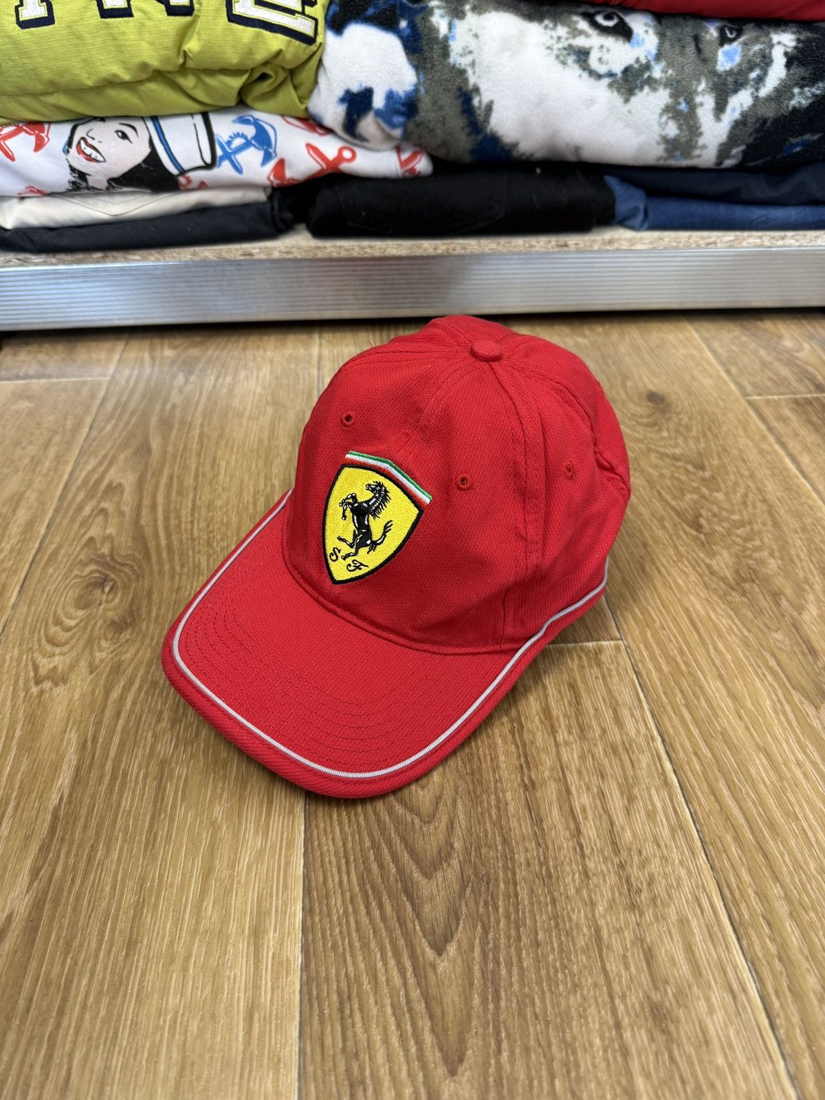 Ferrari Vintage Ferarri Embroidery F-1 Racing Cap Os Size ONE SIZE - 1 Thumbnail