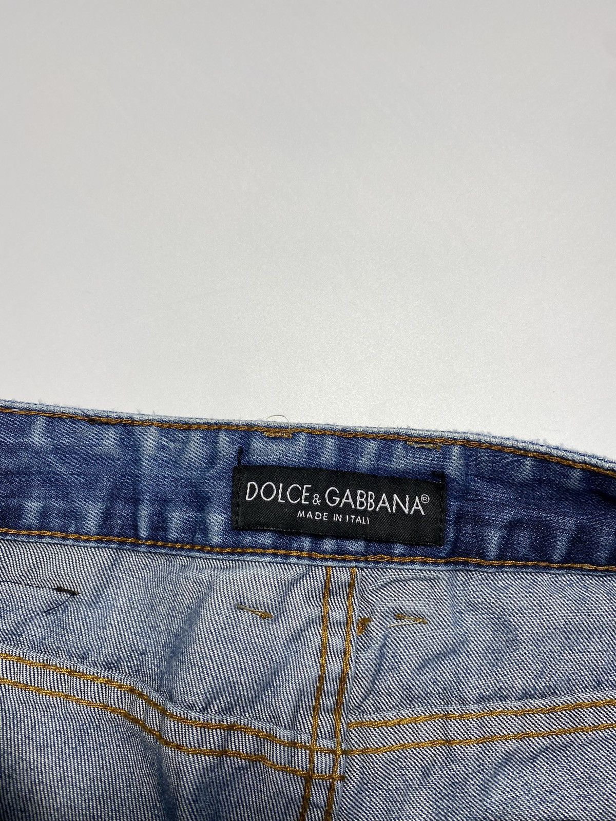 Dolce & Gabbana × Vintage Vintage Dolce Gabbana Washed Denim Distressed Y2K Retro 00s Size US 32 / EU 48 - 6 Thumbnail