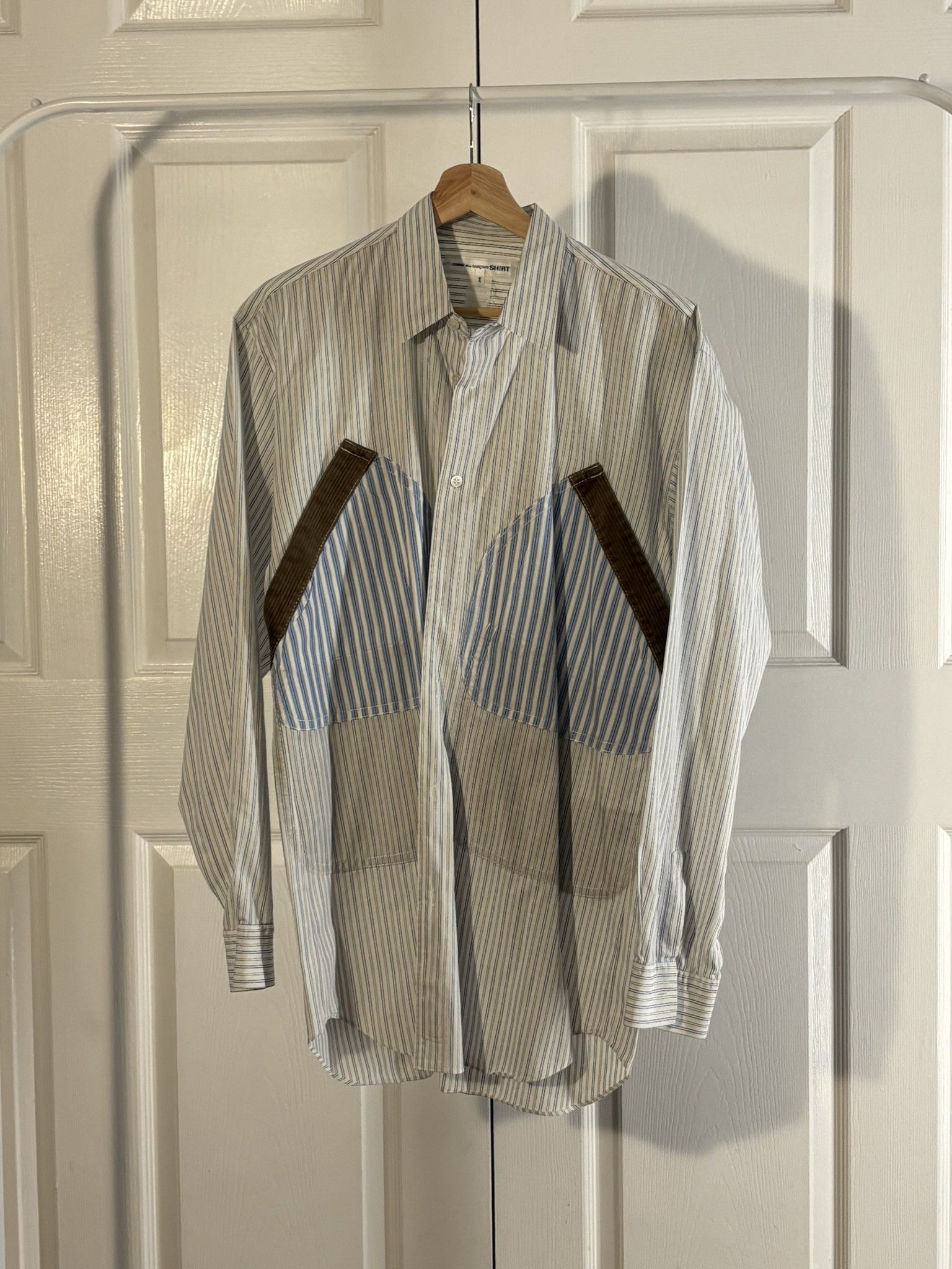 Comme des Garcons SHIRT Striped Pocket Shirt Size US XL / EU 56 / 4 - 1 Thumbnail