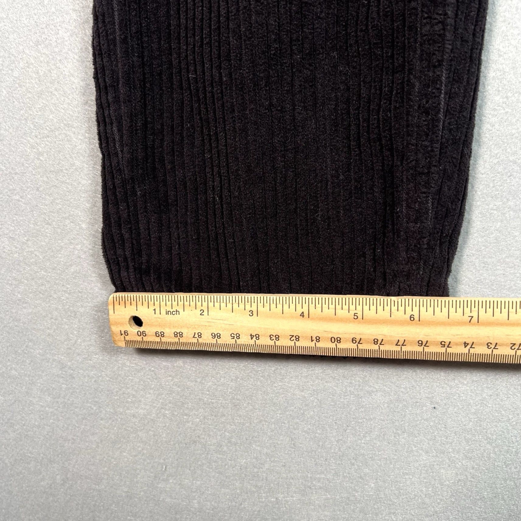 Zara Zara Pants Womens 8 Black Cotton Corduroy Straight Chino Slim Denim Collection Corduroy Pants Women's 8 Black Cotton Size 30" / US 8 / IT 44 - 5 Thumbnail