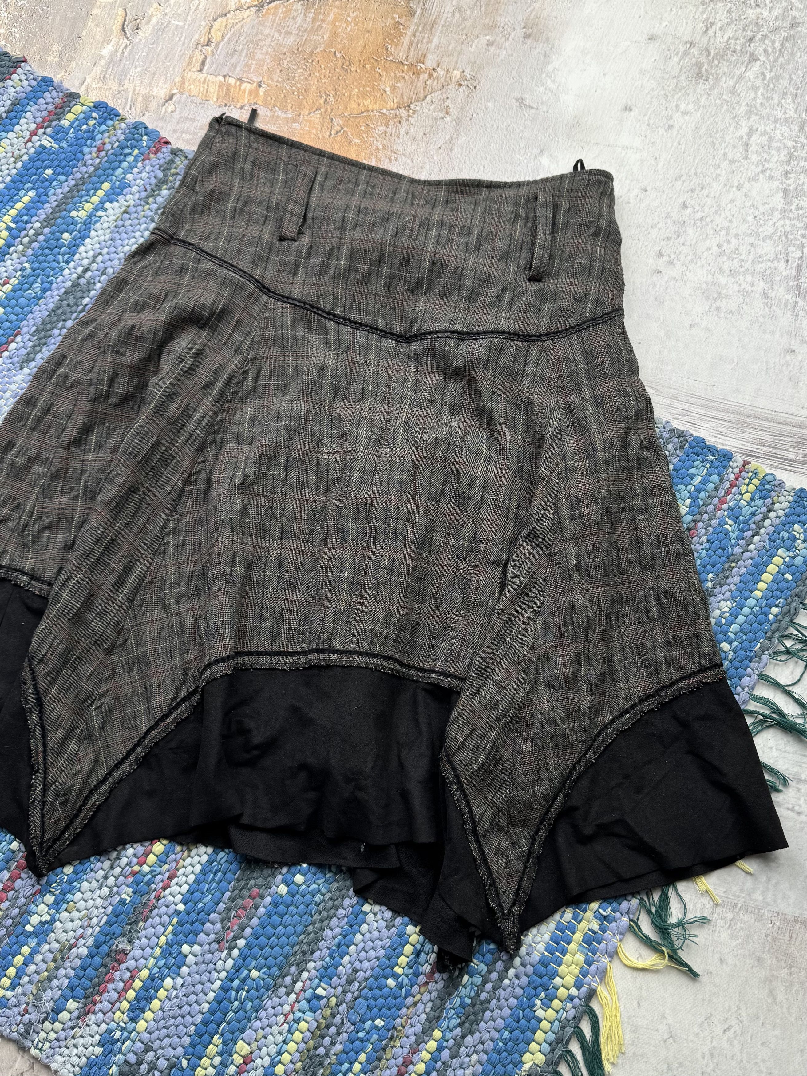 Japanese Brand Vintage Asymmetry Midi Flare Skirt A734(601) Size 30" / US 8 / IT 44 - 10 Thumbnail