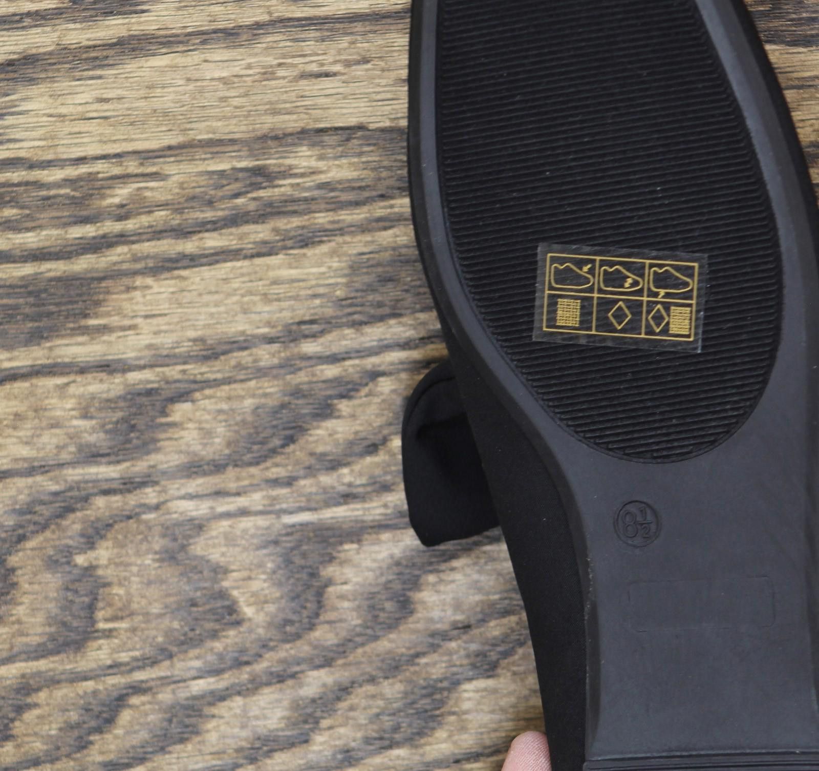 Nwt Journee Collection Ballet Flat Bow Tie Flats Black 8.5m