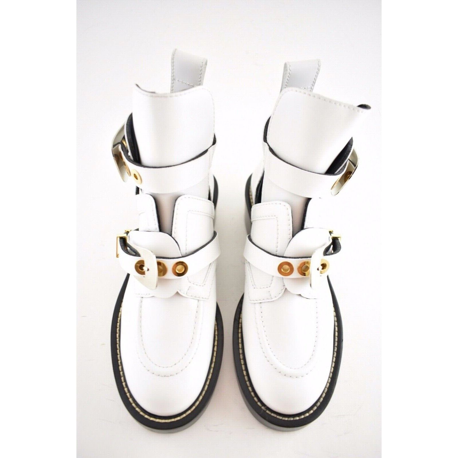 Balenciaga Balenciaga Ceinture White Black Leather Buckle Cut Out Size US 6 / IT 36 - 8 Thumbnail