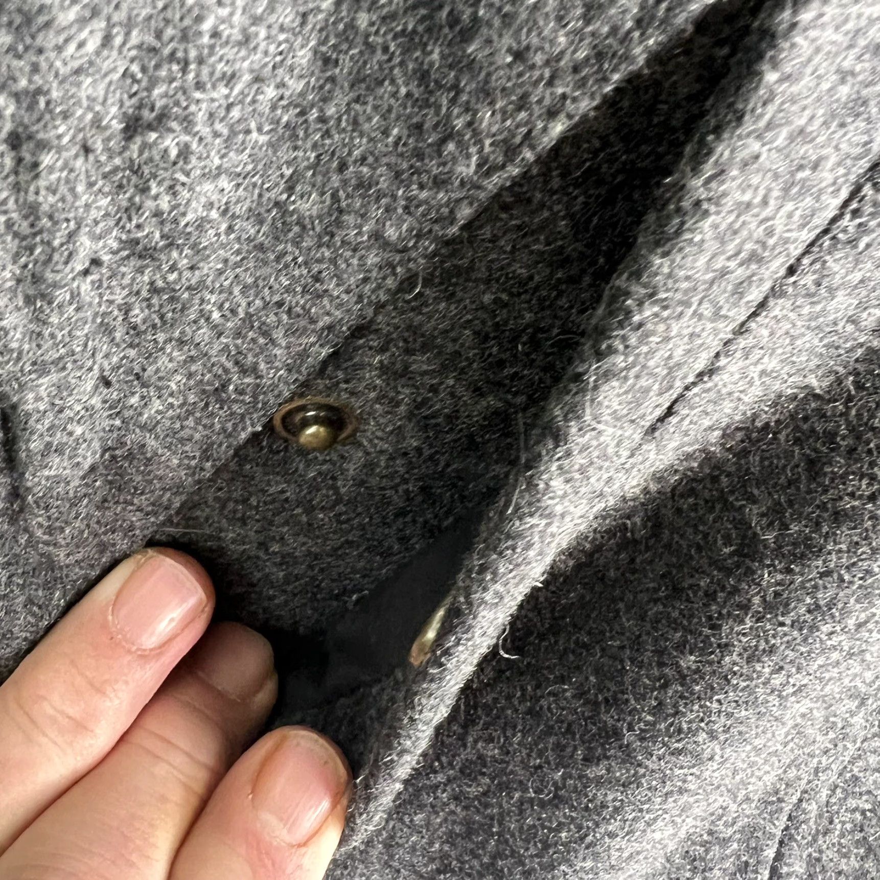 Harley Davidson Harley-Davidson Wool Blend Short Moto Jacket Womens Small Gray Quilt Lining Borderless? Size 28" / US 6 / IT 42 - 6 Thumbnail