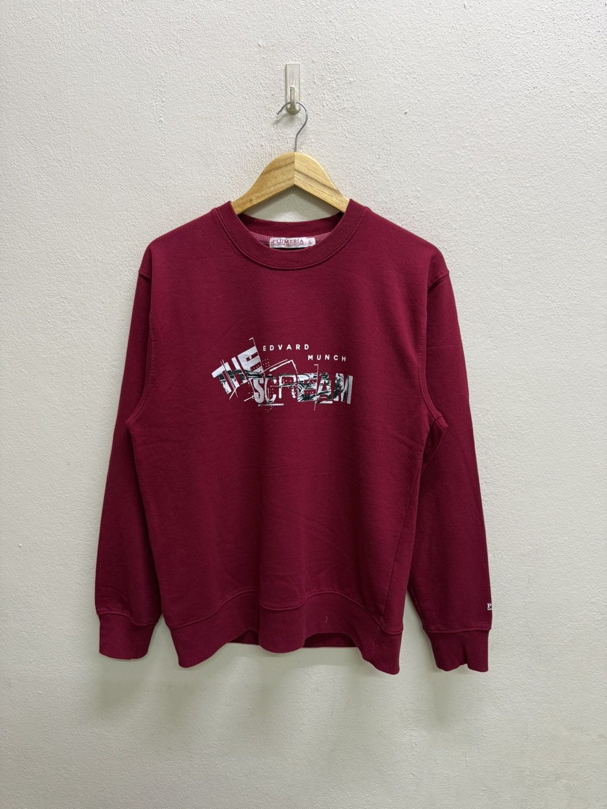 Vintage The Scream Edvard Munch Plumeria Museum Collection Art Sweat Size US S / EU 44-46 / 1 - 13 Thumbnail
