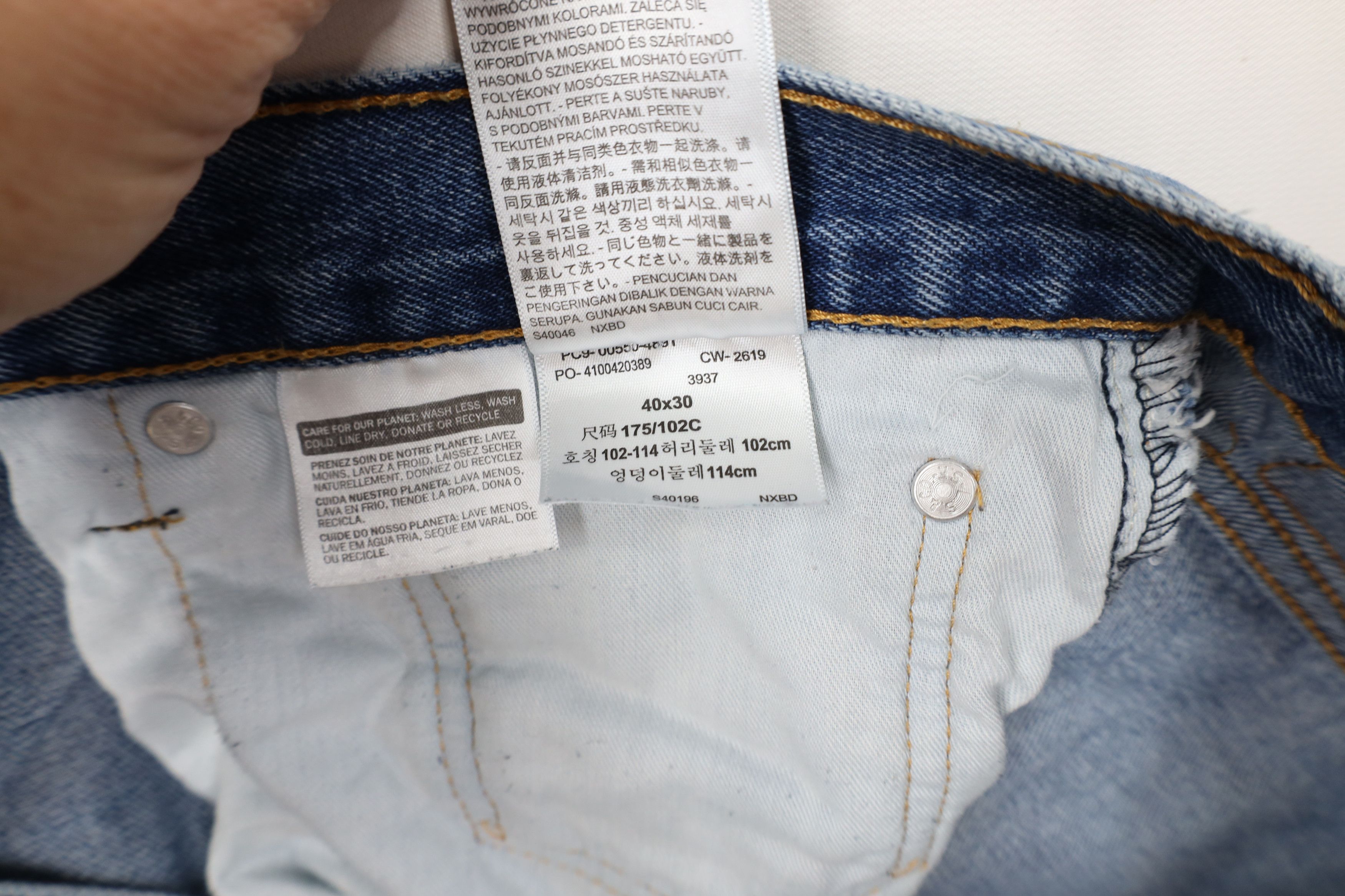 Levi's Vintage Y2K Levis 550 Relaxed Fit Denim Jeans Blue Cotton Size US 40 / EU 56 - 8 Thumbnail