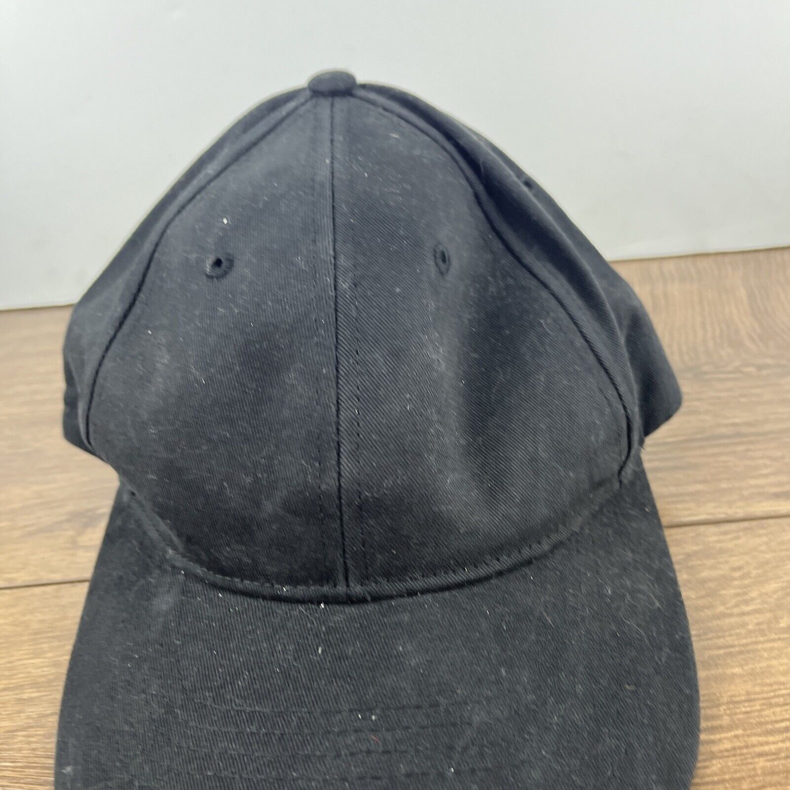 Other Plain Black Hat Adjustable Adult Size Hat Plain Black Cap Size ONE SIZE - 6 Thumbnail