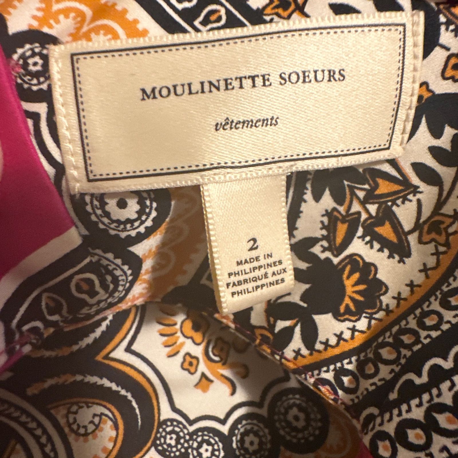 Anthropologie Moulinette Soeurs Paisley Print Sheath Cocktail Dress Size 2 Size XS / US 0-2 / IT 36-38 - 4 Thumbnail