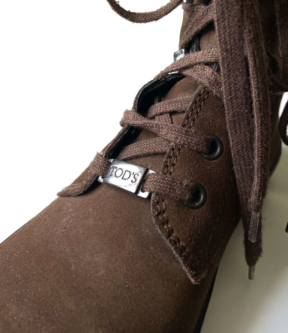 Designer × Tod's × Vintage Tod’s Vintage Brown High Suede Boots Size 39 Made In Italy Size US 9 / IT 39 - 3 Thumbnail