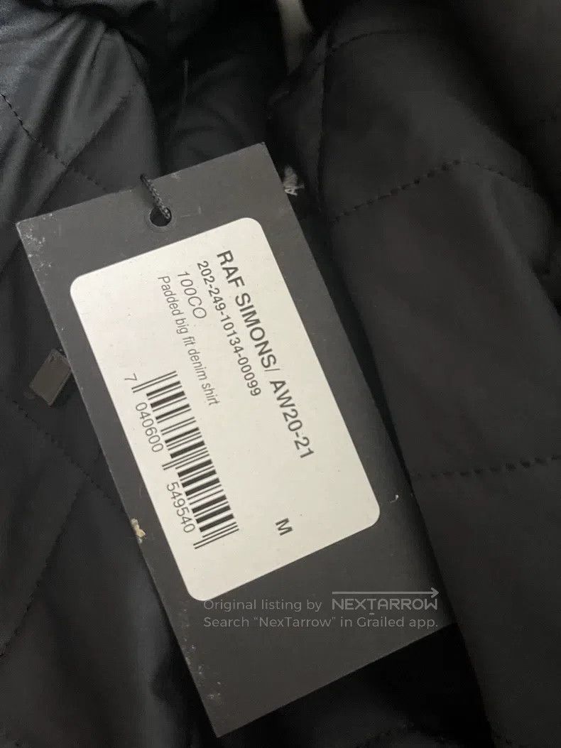 Raf Simons Raf Simons Padded big fit denim shirt Size US M / EU 48-50 / 2 - 5 Thumbnail