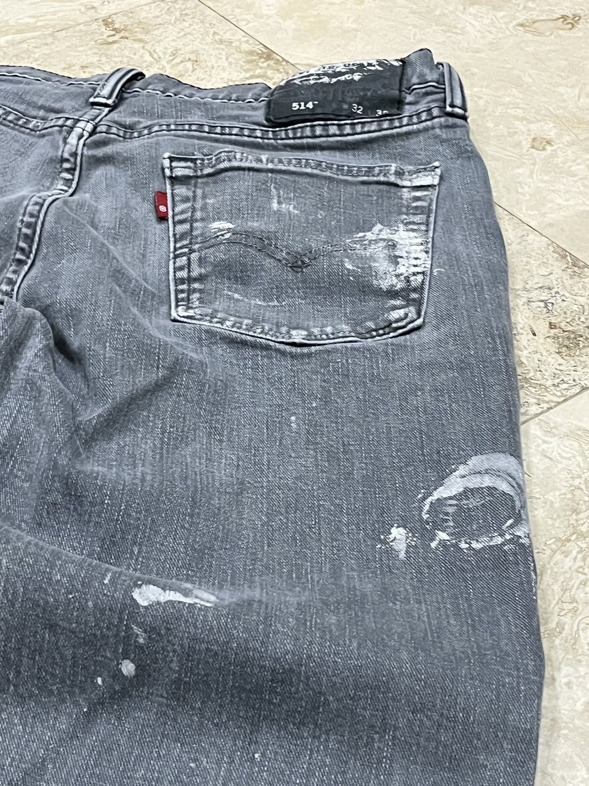 Levi's Levi’s 514 Painters Distressed Jeans Size US 32 / EU 48 - 2 Thumbnail
