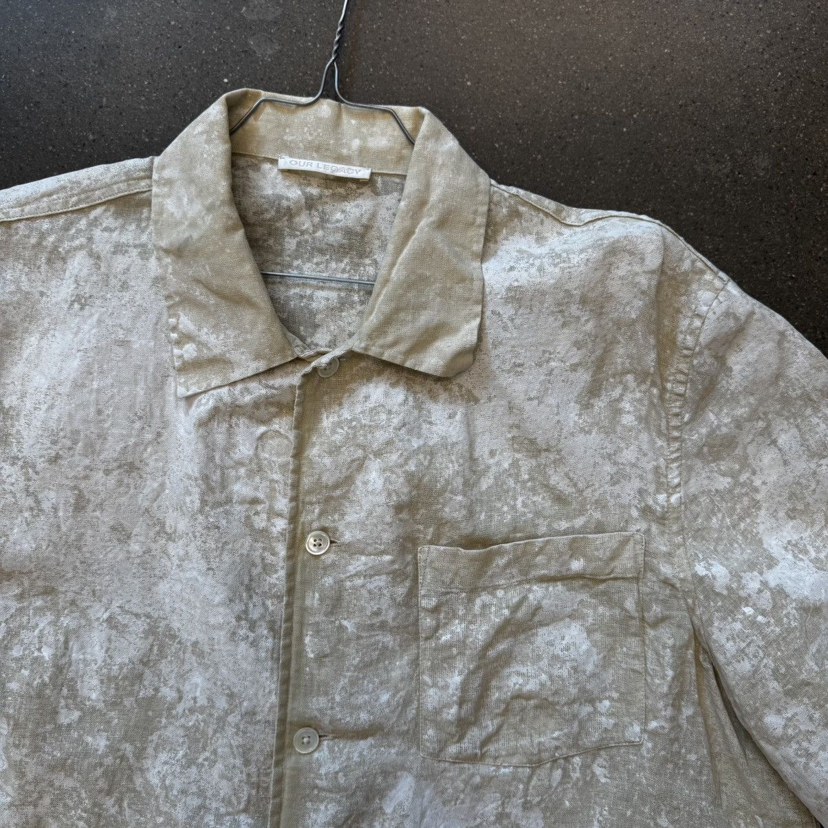 Our Legacy Our Legacy box shirt - white coated cotton linen M2212BSWW: Size US M / EU 48-50 / 2 - 3 Thumbnail