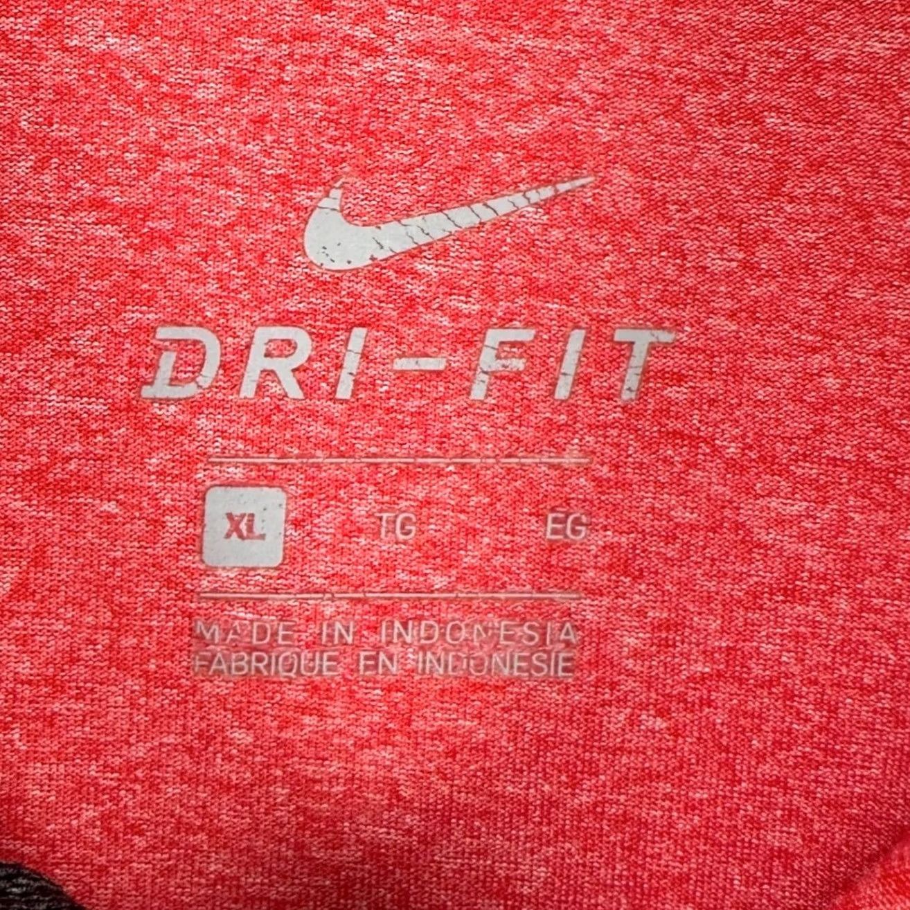 Nike Nike Dri-Fit Mens Golf Polo Shirt XL Red Black Colorblock Short Sleeve Rugby Size US XL / EU 56 / 4 - 4 Thumbnail