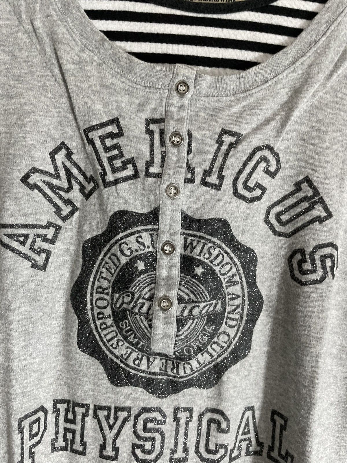 Hysteric Glamour POEM AMERICUS PHYSICAL DOUBLE LAYER LONG SLEEVE Size US L / EU 52-54 / 3 - 5 Thumbnail