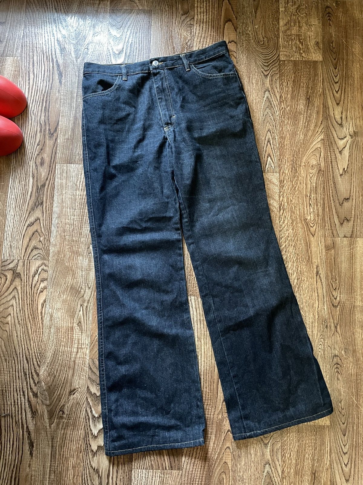 Japanese Brand Vintage Y2K Jeans Wide Legs Flared Harajuku Style Baggy Size US 32 / EU 48 - 1 Thumbnail