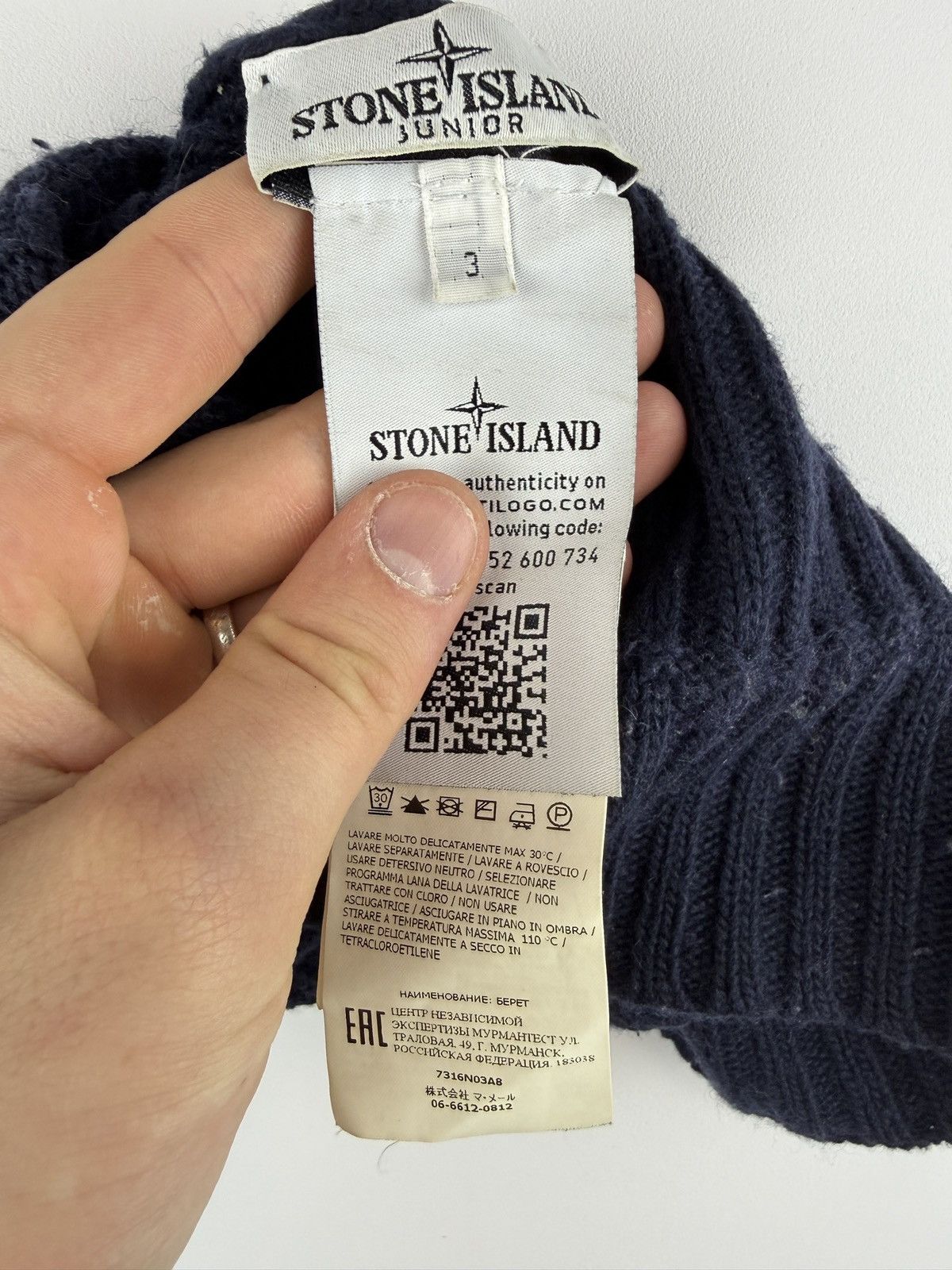 Stone Island Blue Stone Island beanie Size ONE SIZE - 6 Thumbnail