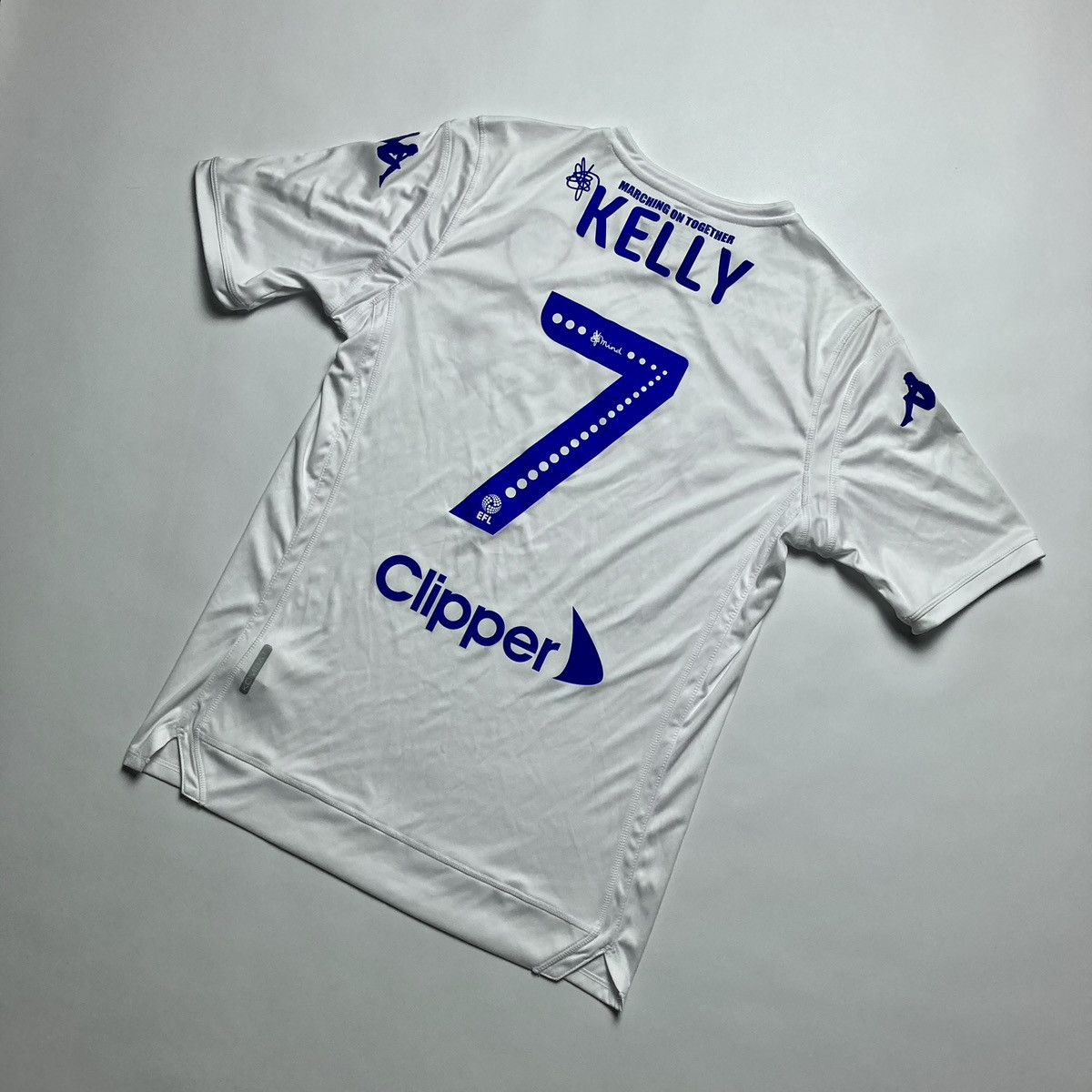 Vintage Leeds United #7 Kelly Blokcore Jersey Kappa Retro Engalnd Size US M / EU 48-50 / 2 - 2 Thumbnail
