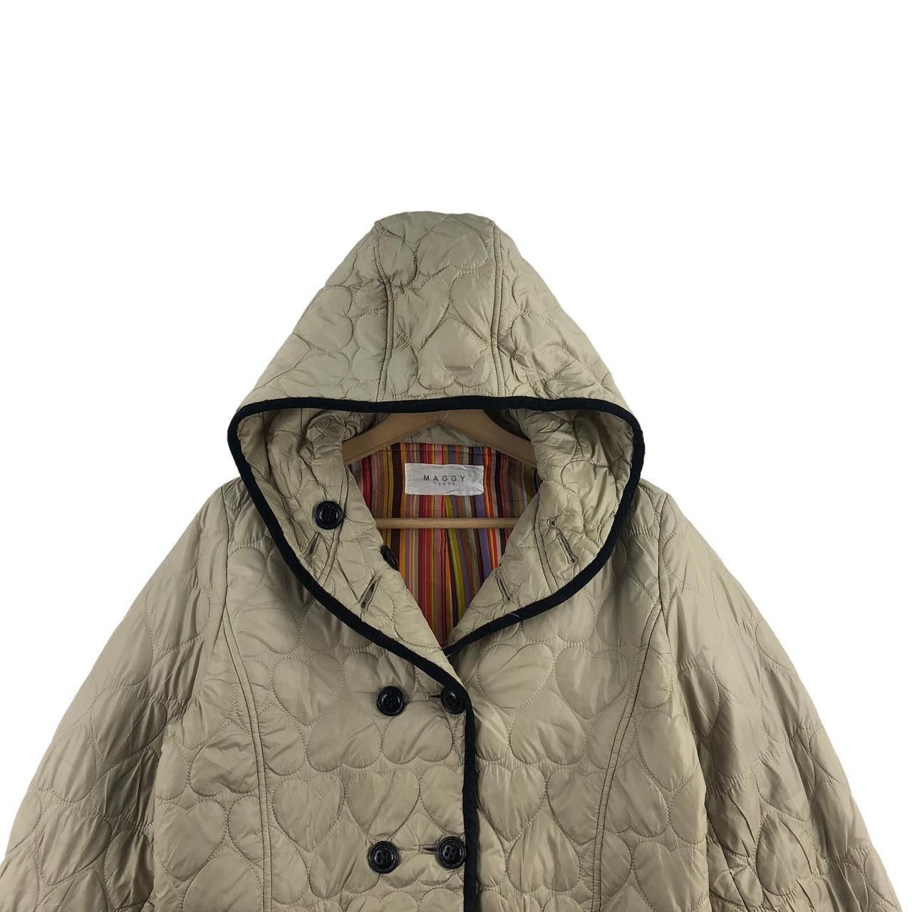 MAGGY LONDON Vintage MAGGY TOKYO DESIGNER Rainbow Quilted Jacket Hoodie Size M / US 6-8 / IT 42-44 - 4 Thumbnail