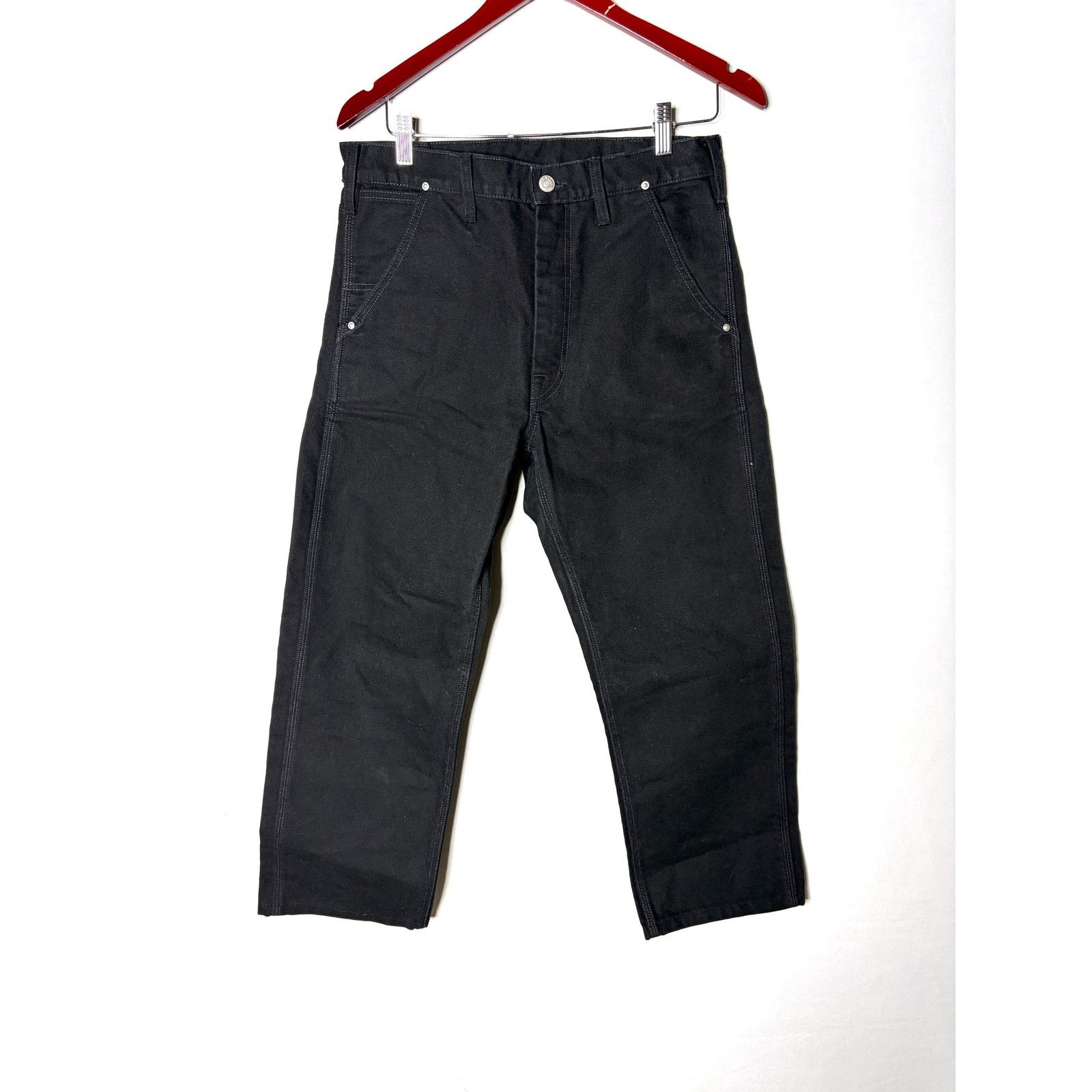 Buck Mason Buck Mason Full Saddle Heavy Work (HW) Canvas black pant Size US 30 / EU 46 - 1 Thumbnail
