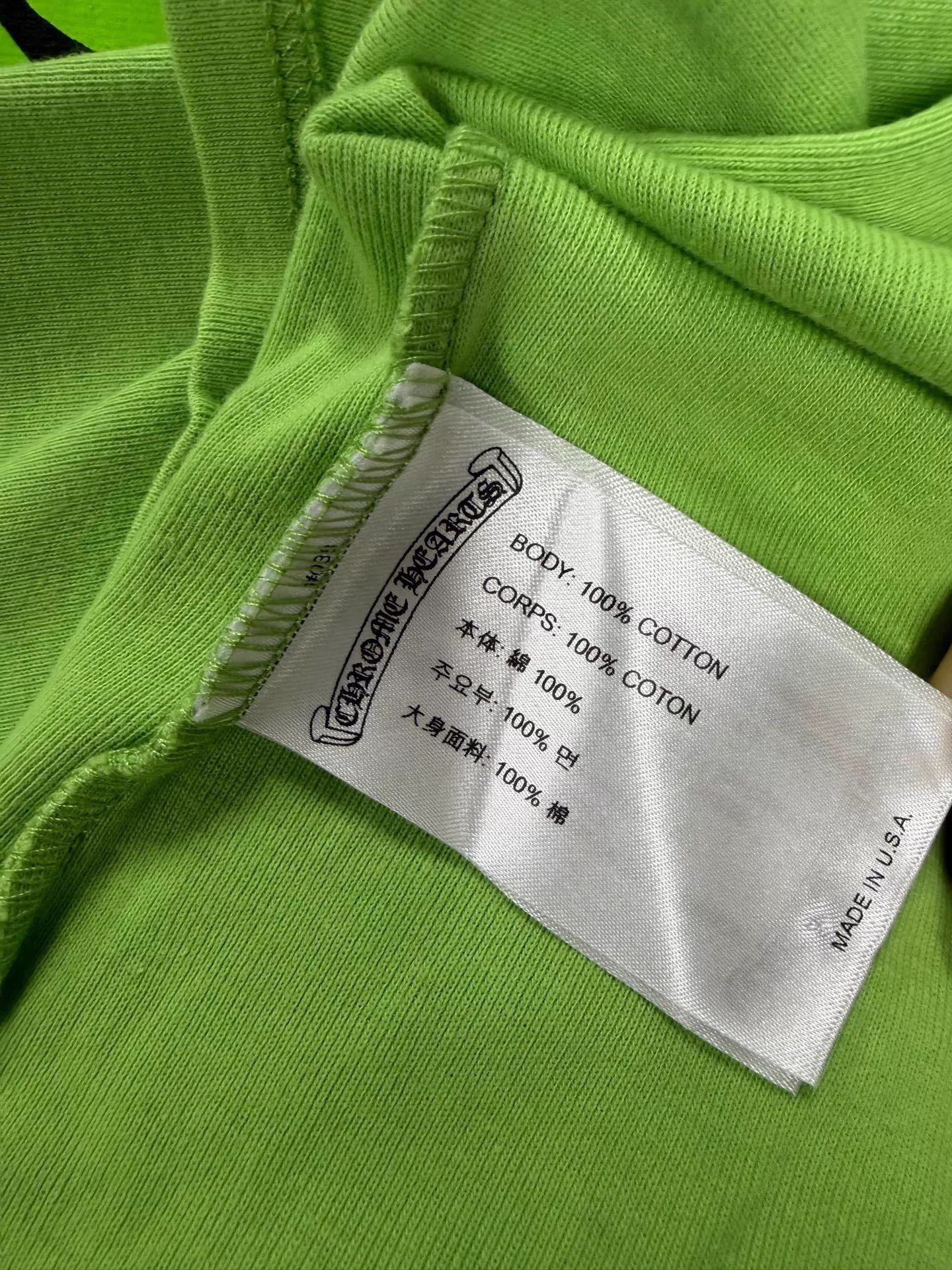Chrome Hearts CHROME HEARTS x MattyBoy Graphic SS Tee Fluo Green L Size L / US 10 / IT 46 - 5 Thumbnail