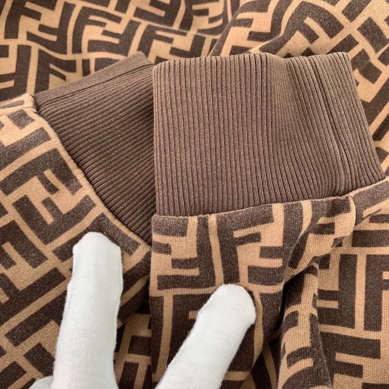 Fendi FENDI Brown monogram full-print hooded long-sleeve sweatsh Size S / US 4 / IT 40 - 9 Thumbnail