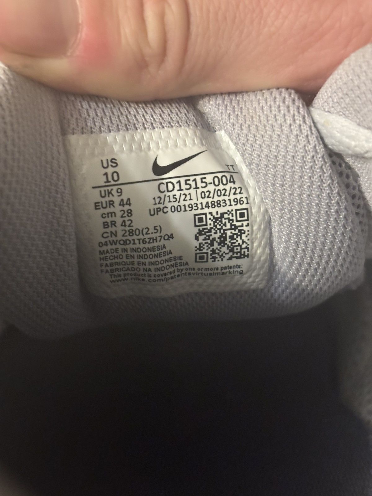 Nike Nike Air Invigor Grey sneakers Size US 11 / EU 44 - 5 Thumbnail