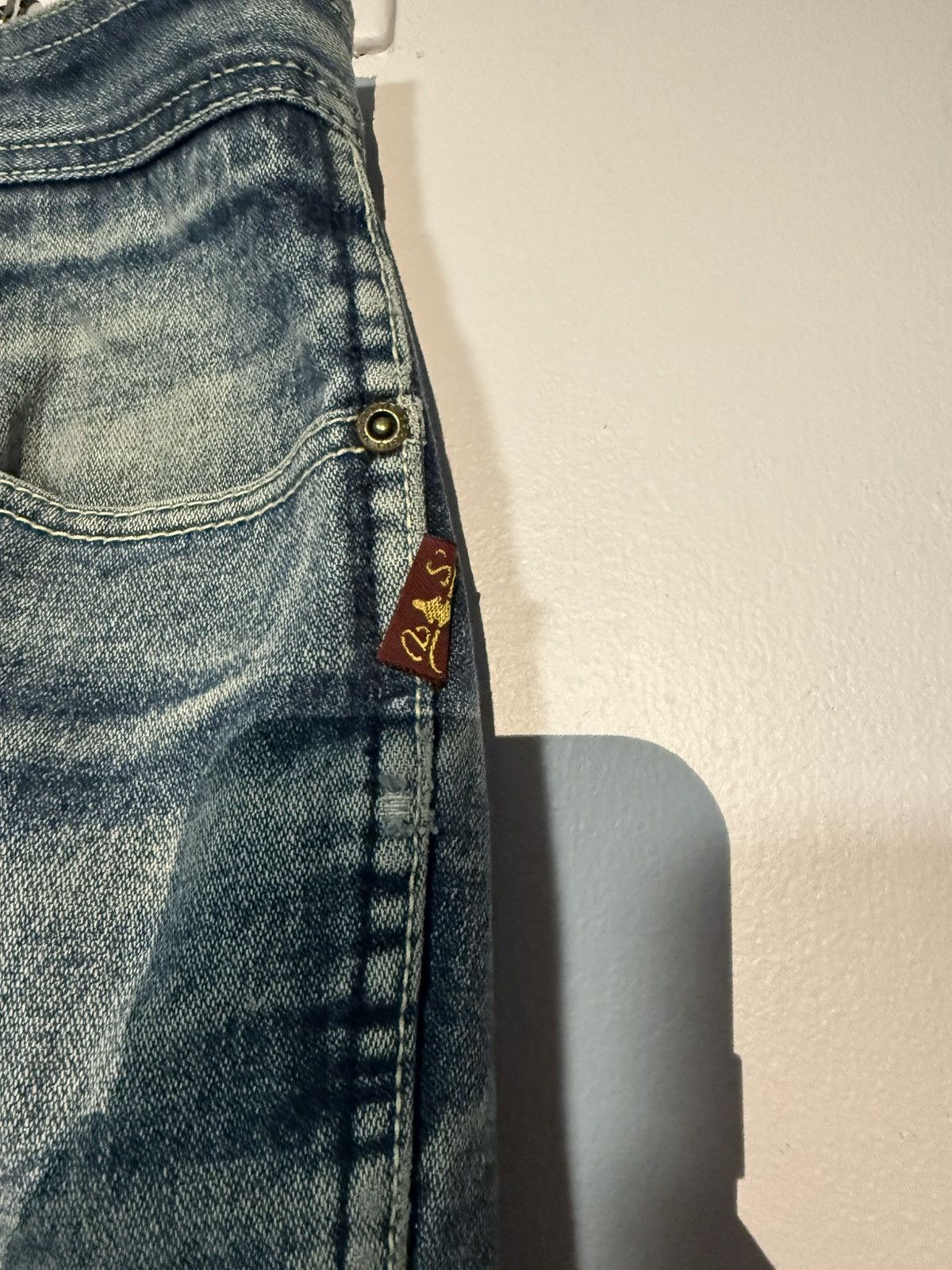 Vintage Vintage Sergio Valente Honey Comb Faded Jeans 90s Rare Size US 36 / EU 52 - 4 Thumbnail