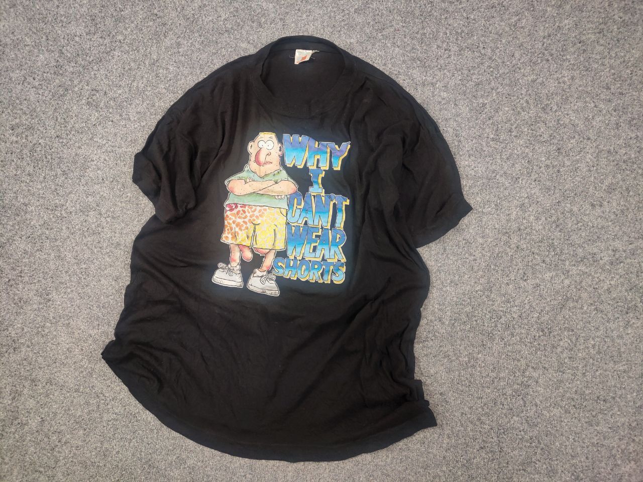 Vintage Vintage Why I Can’t Wear Shorts Funny T Shirt humour USA Tee Size US XL / EU 56 / 4 - 3 Thumbnail