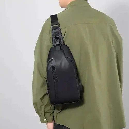 Japanese Brand × Leather Multifunctional Chest PU Leather Bag Size ONE SIZE - 3 Thumbnail