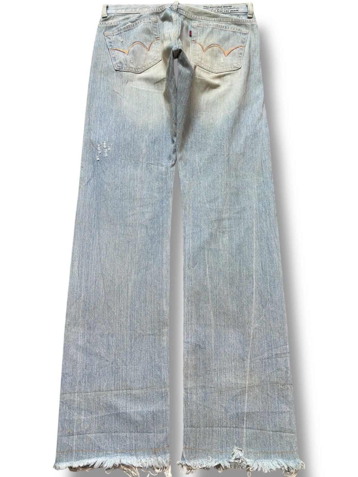 Edwin Vintage Edwin Miss 503WS Mudwash Grunge Distressed Denim Size US 30 / EU 46 - 6 Thumbnail