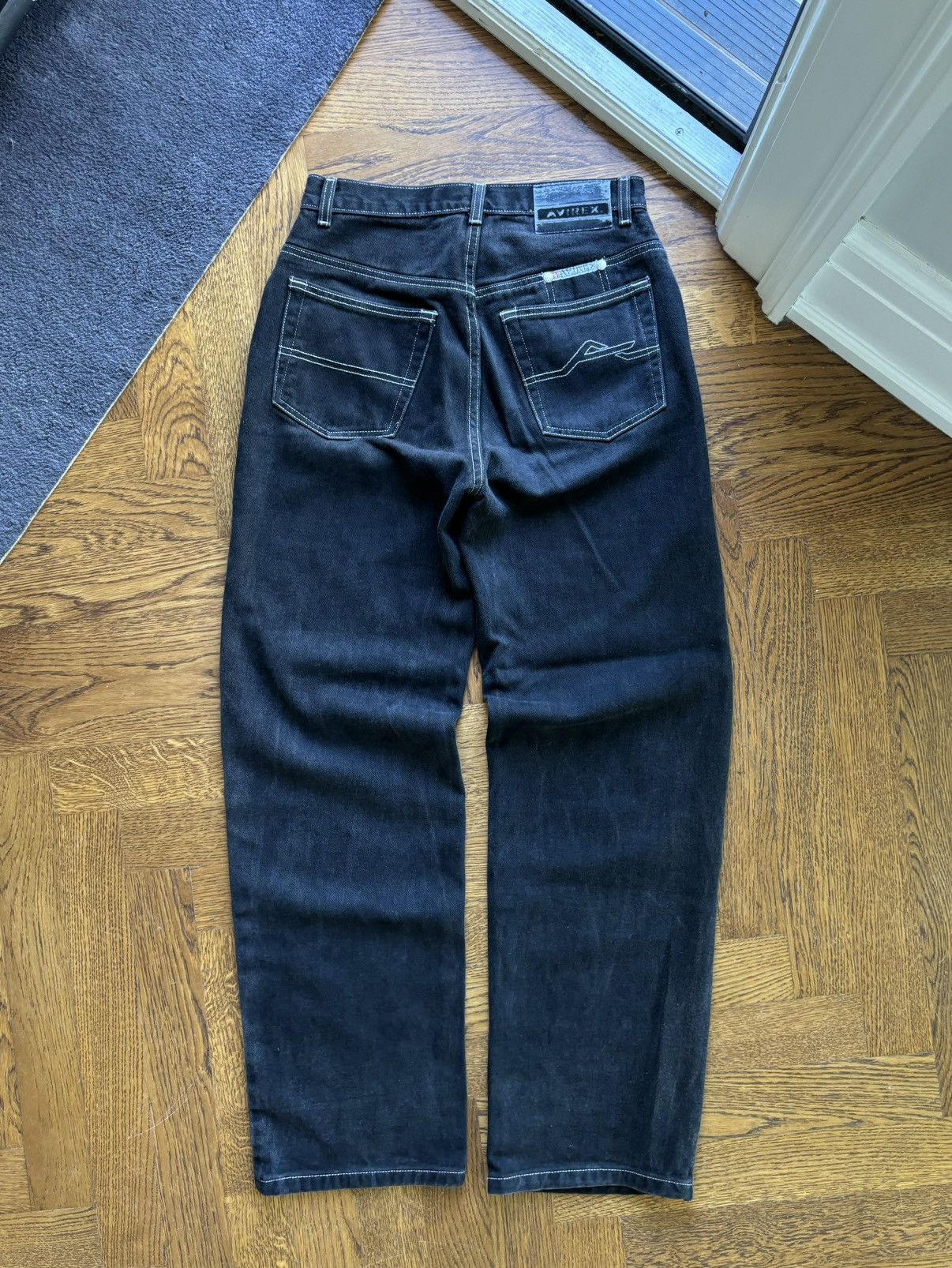Avirex × Vintage Vintage Avirex Jeans 1990s 2000s Faded Black Denim Paco Y2K Size US 28 / EU 44 - 12 Thumbnail