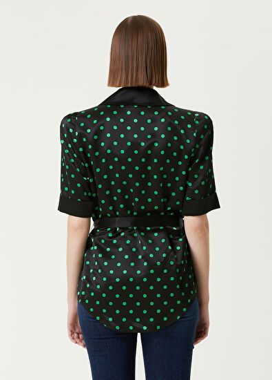 Balmain o1y0625 Patterned Shirt in Black/Green Size M / US 6-8 / IT 42-44 - 5 Thumbnail