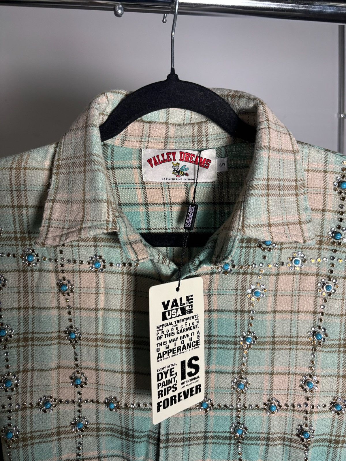 Vale Vale Forever Little Gems Flannel ‘Green’ Size US S / EU 44-46 / 1 - 4 Thumbnail