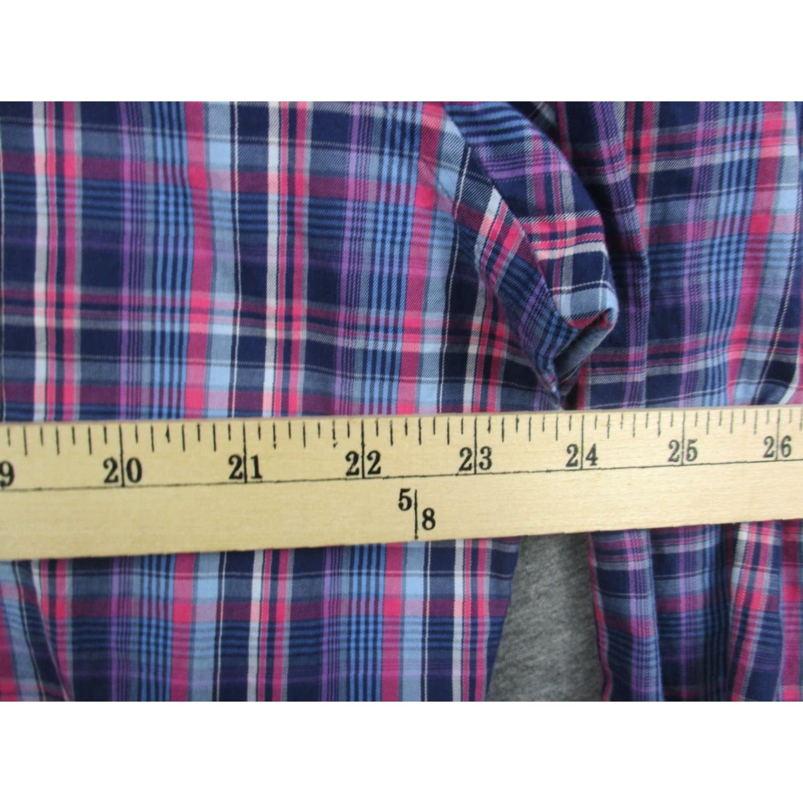 Peter Millar Peter Millar Dress Shirt Large Men Cotton Long Sleeve Blue Plaid Check Shirt Size 42R - 5 Thumbnail
