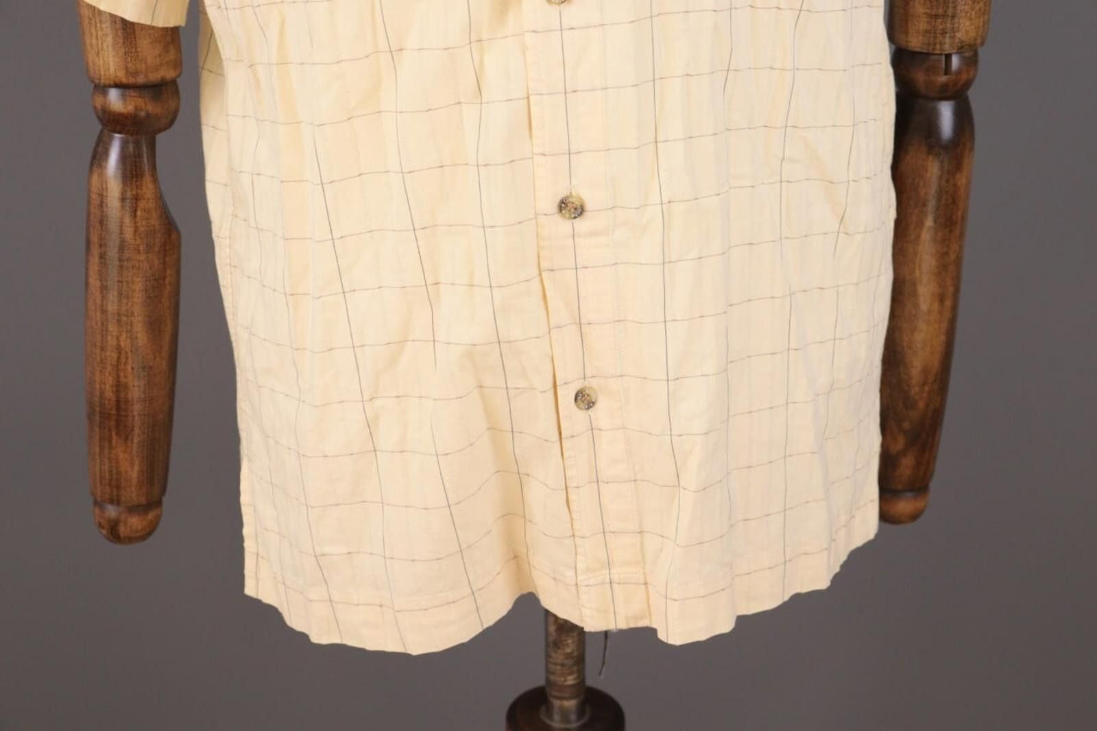Guy Laroche Vintage Guy Laroche Paris Beige Check Shirt Size 4 Size US M / EU 48-50 / 2 - 3 Thumbnail