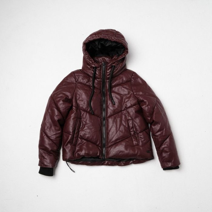 Andrew marc leather store puffer