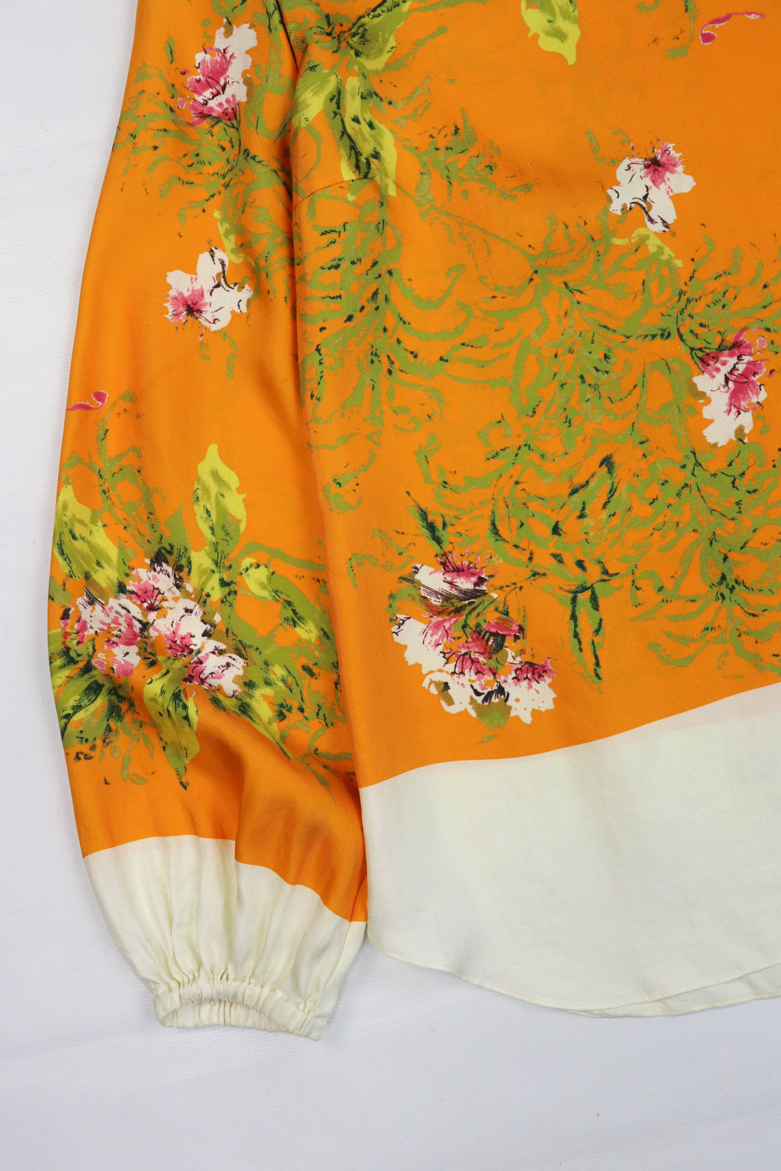 No. 21 No. 21 Yellow Floral Printed Graphics Silk LS Blouse Shirt Size S / US 4 / IT 40 - 4 Thumbnail