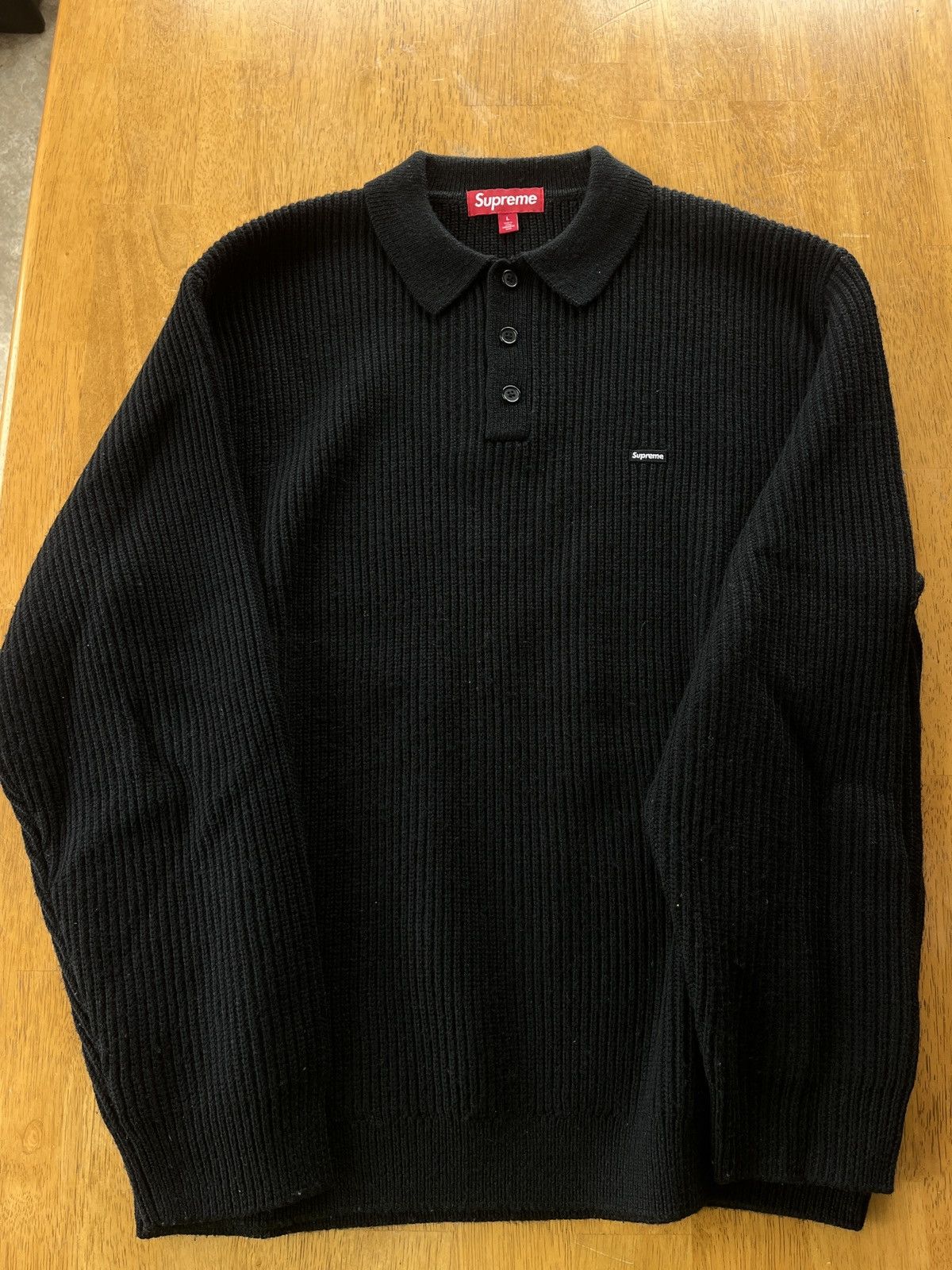 Supreme Small Box logo Collared Sweater