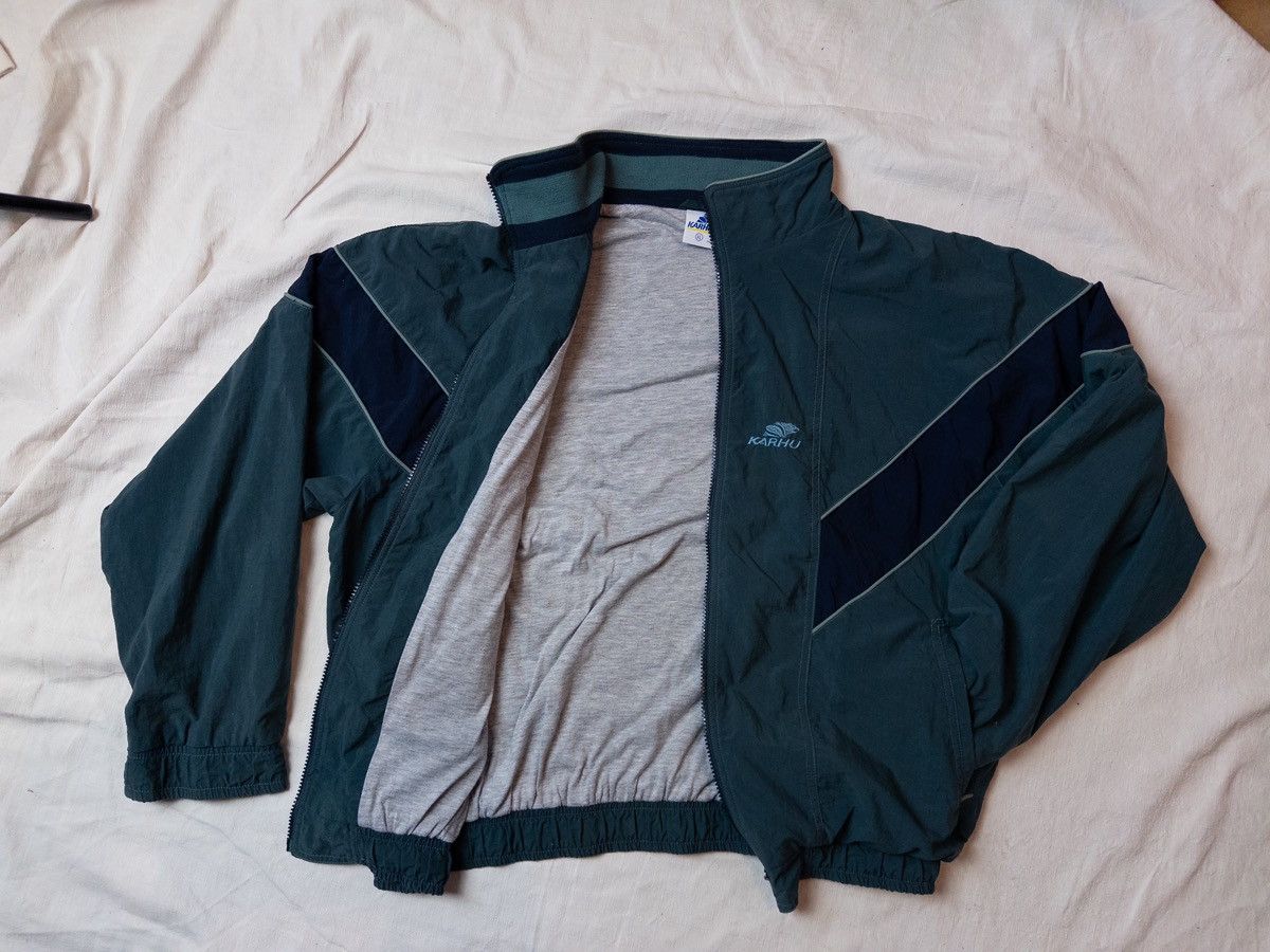 Karhu Vintage KARHU Windbreaker Jacket - Green & Navy - size XL Size US XL / EU 56 / 4 - 2 Thumbnail