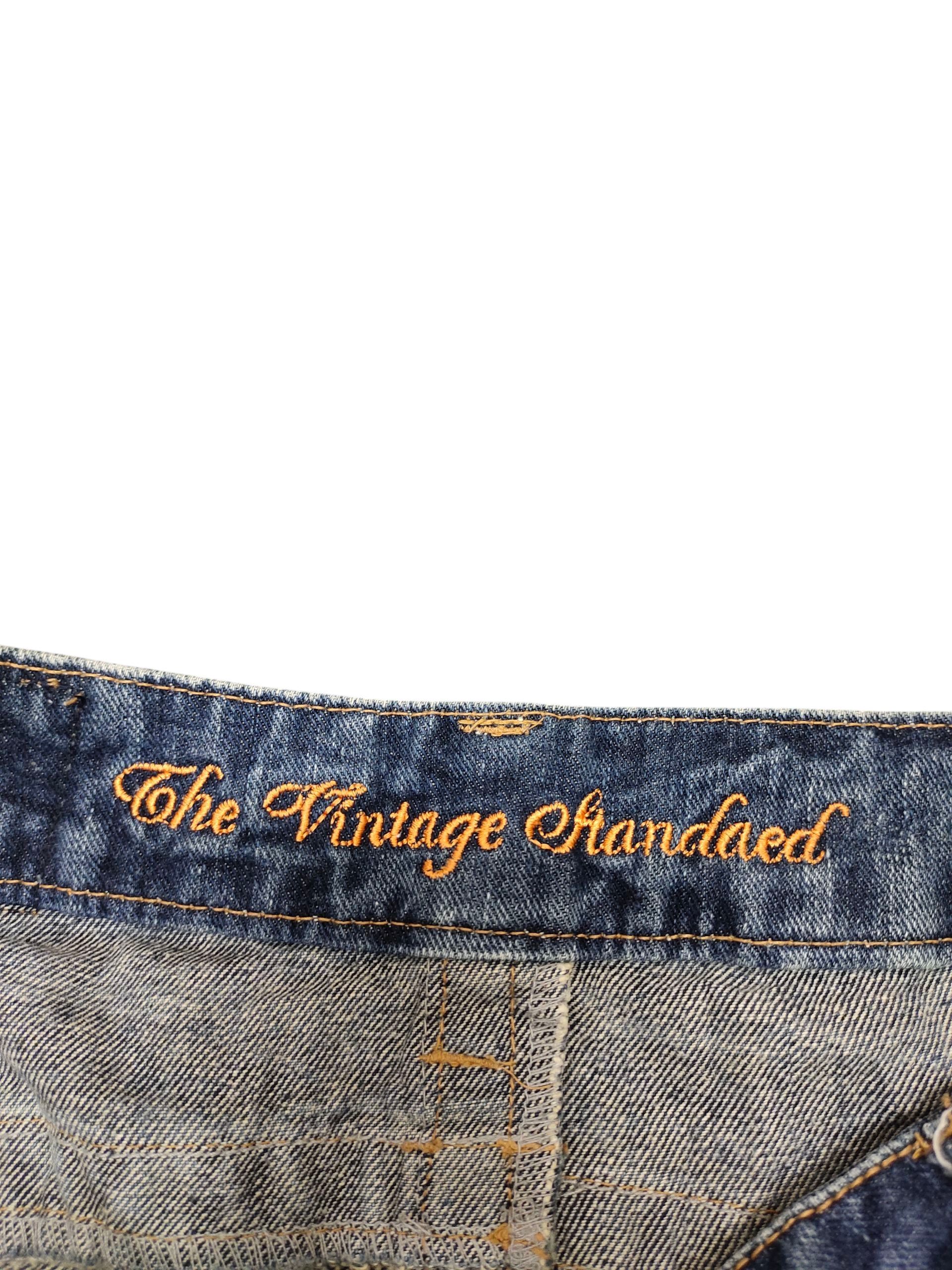 Tornado Mart Japanese Brand The Vintage Clawmark Distress Flare Jeans Size US 32 / EU 48 - 10 Thumbnail