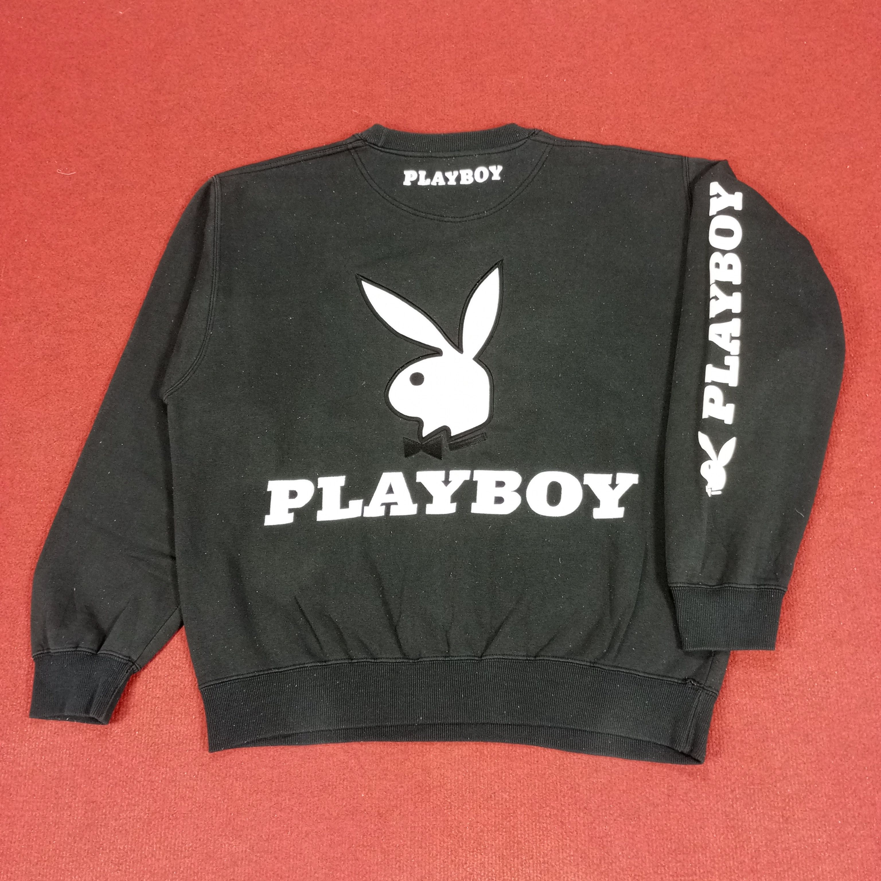 Playboy × Vintage Playboy Streetwear Style Logo Spellout Design Sweatshirt Size US L / EU 52-54 / 3 - 1 Thumbnail