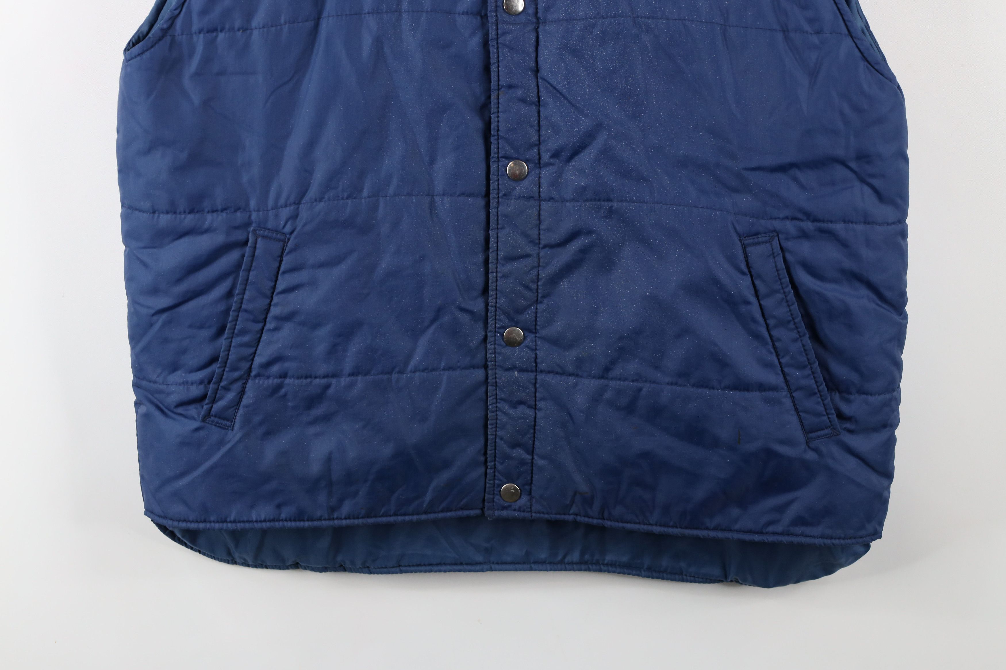 Vintage Vintage 70s Streetwear Button Puffer Vest Jacket Workwear Size US L / EU 52-54 / 3 - 3 Thumbnail