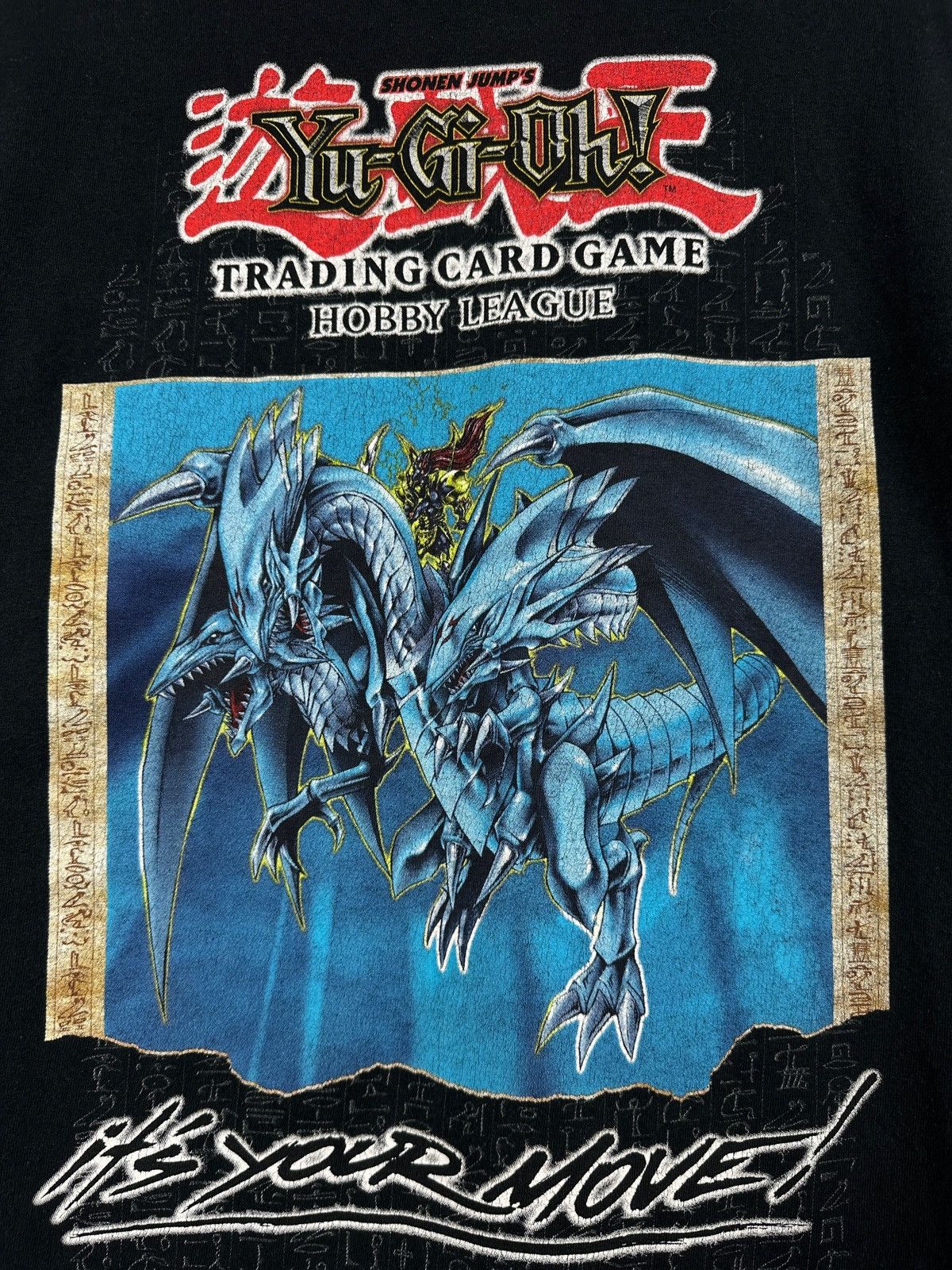 Anime 1996 Vintage Kazuki Takahashi Yu Gi Oh Hobby League T-Shirt Size US L / EU 52-54 / 3 - 9 Thumbnail